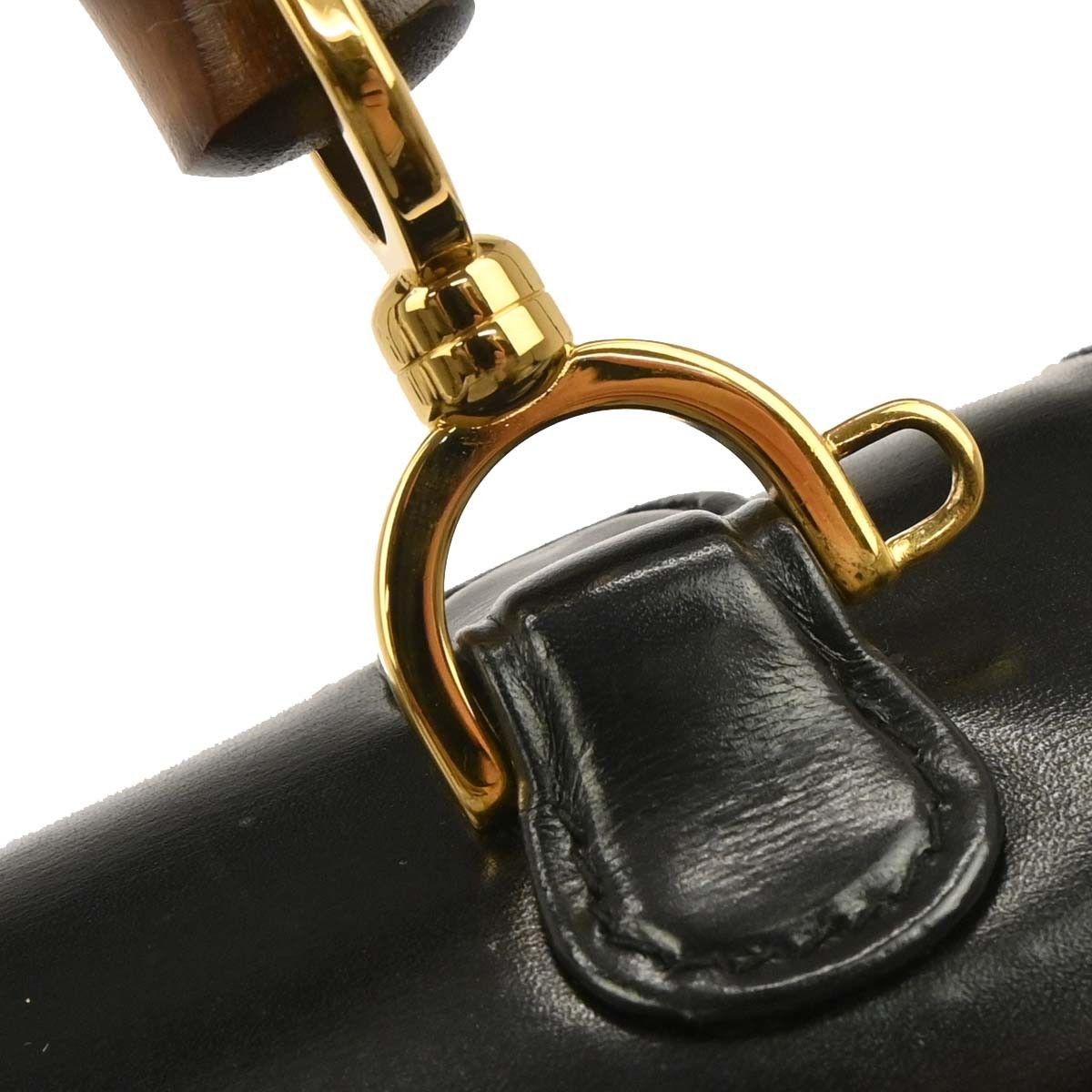 Gucci Gucci Vintage Convertible Bamboo Top Handle Leather Size ONE SIZE - 7 Thumbnail