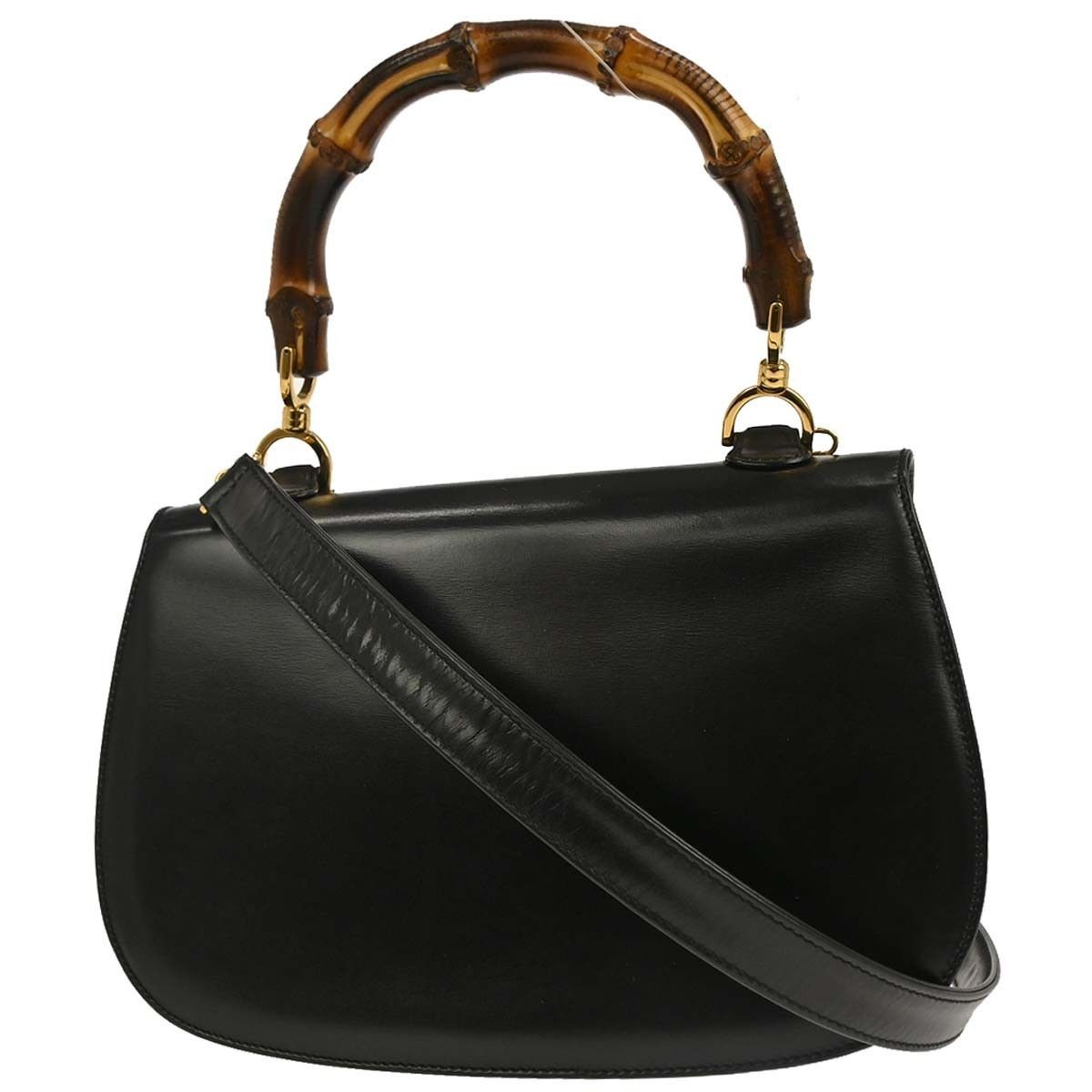 Gucci Gucci Vintage Convertible Bamboo Top Handle Leather Size ONE SIZE - 2 Thumbnail