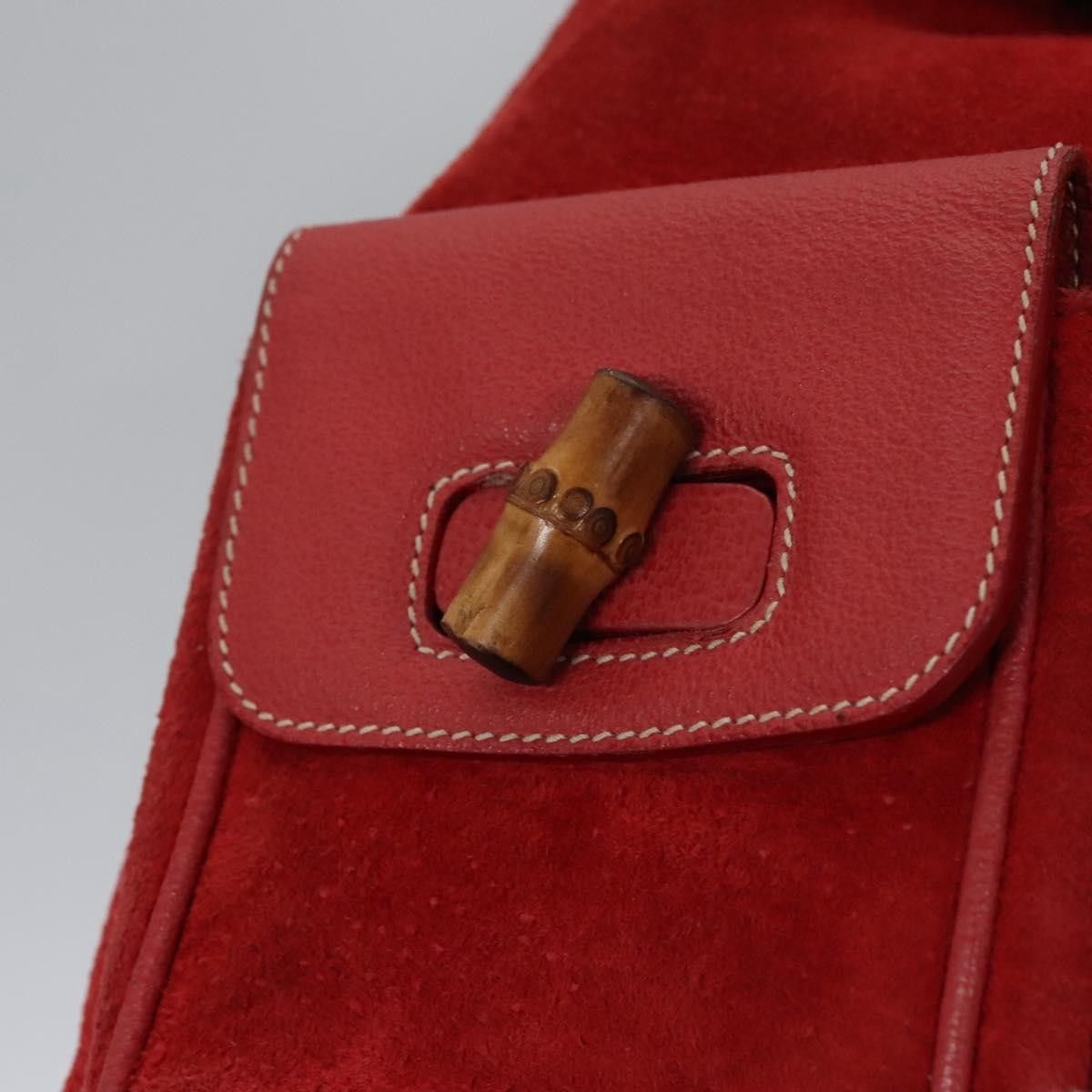 Gucci Gucci Vintage Bamboo Suede and Leather Size ONE SIZE - 23 Thumbnail