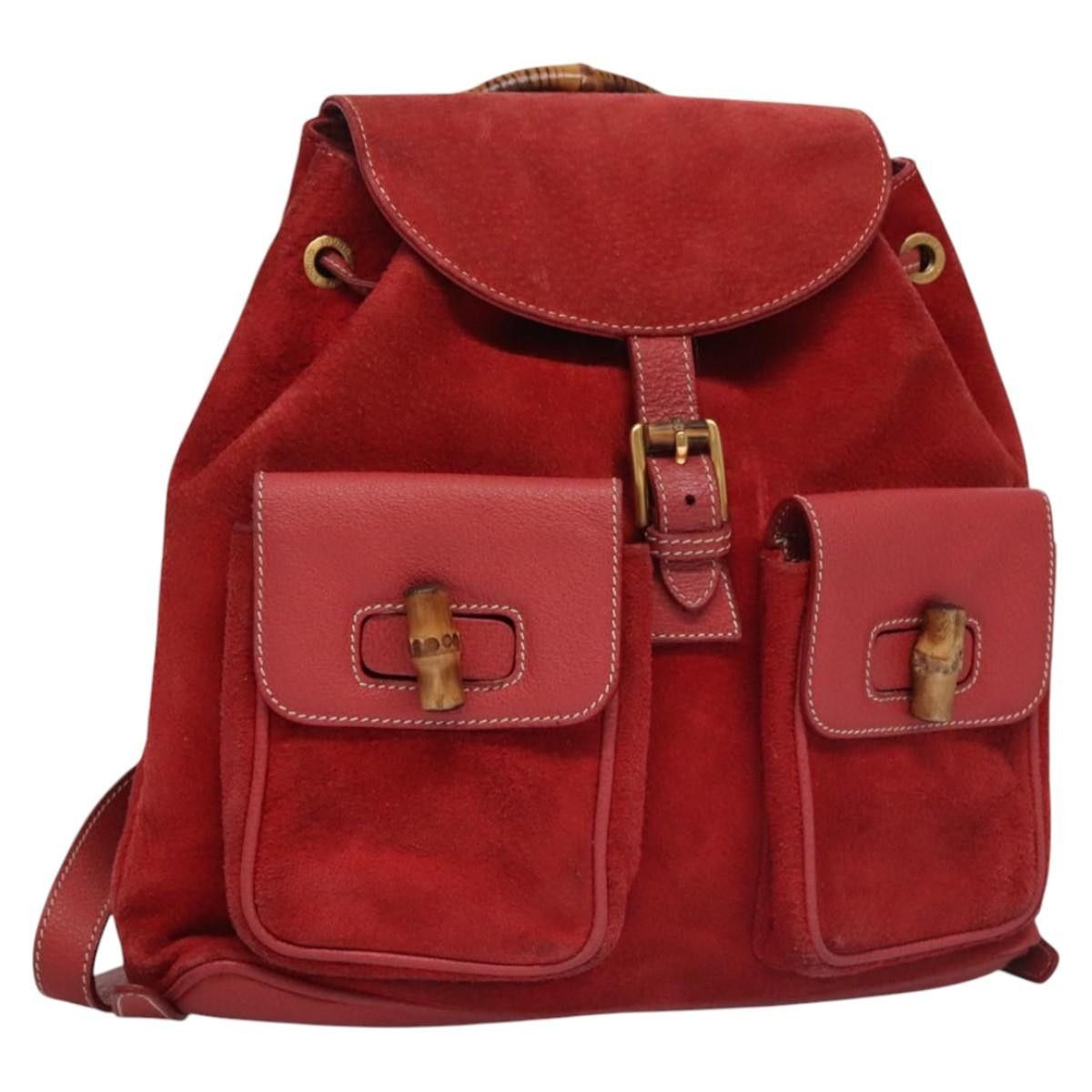 Gucci Gucci Vintage Bamboo Suede and Leather Size ONE SIZE - 13 Thumbnail