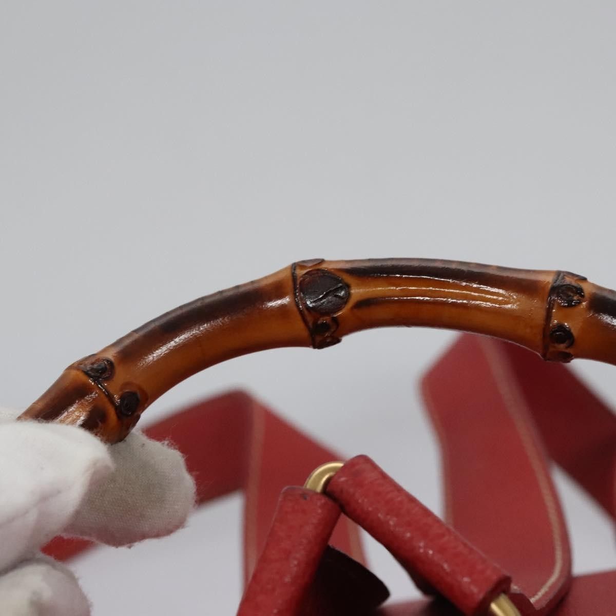 Gucci Gucci Vintage Bamboo Suede and Leather Size ONE SIZE - 7 Thumbnail