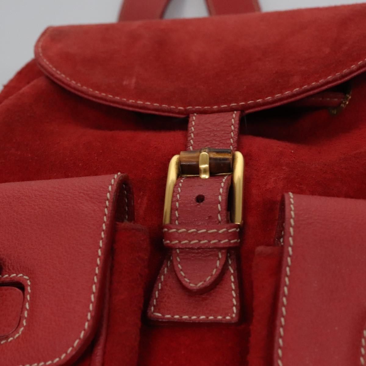 Gucci Gucci Vintage Bamboo Suede and Leather Size ONE SIZE - 12 Thumbnail