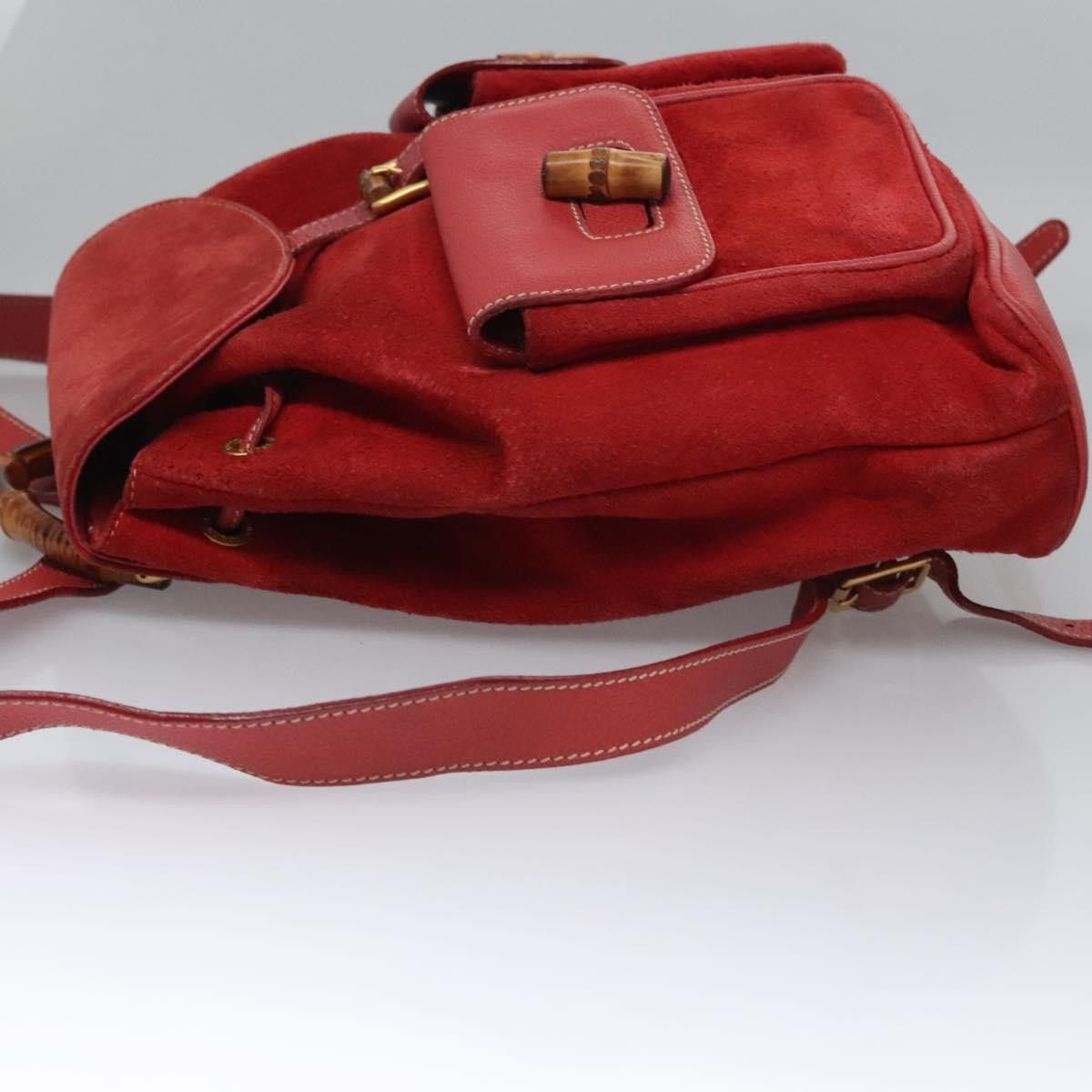 Gucci Gucci Vintage Bamboo Suede and Leather Size ONE SIZE - 4 Thumbnail
