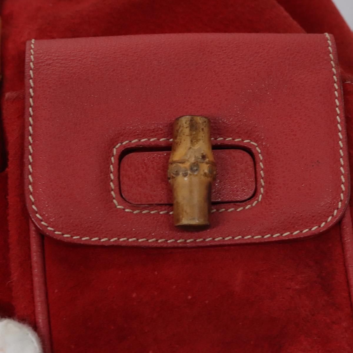 Gucci Gucci Vintage Bamboo Suede and Leather Size ONE SIZE - 22 Thumbnail