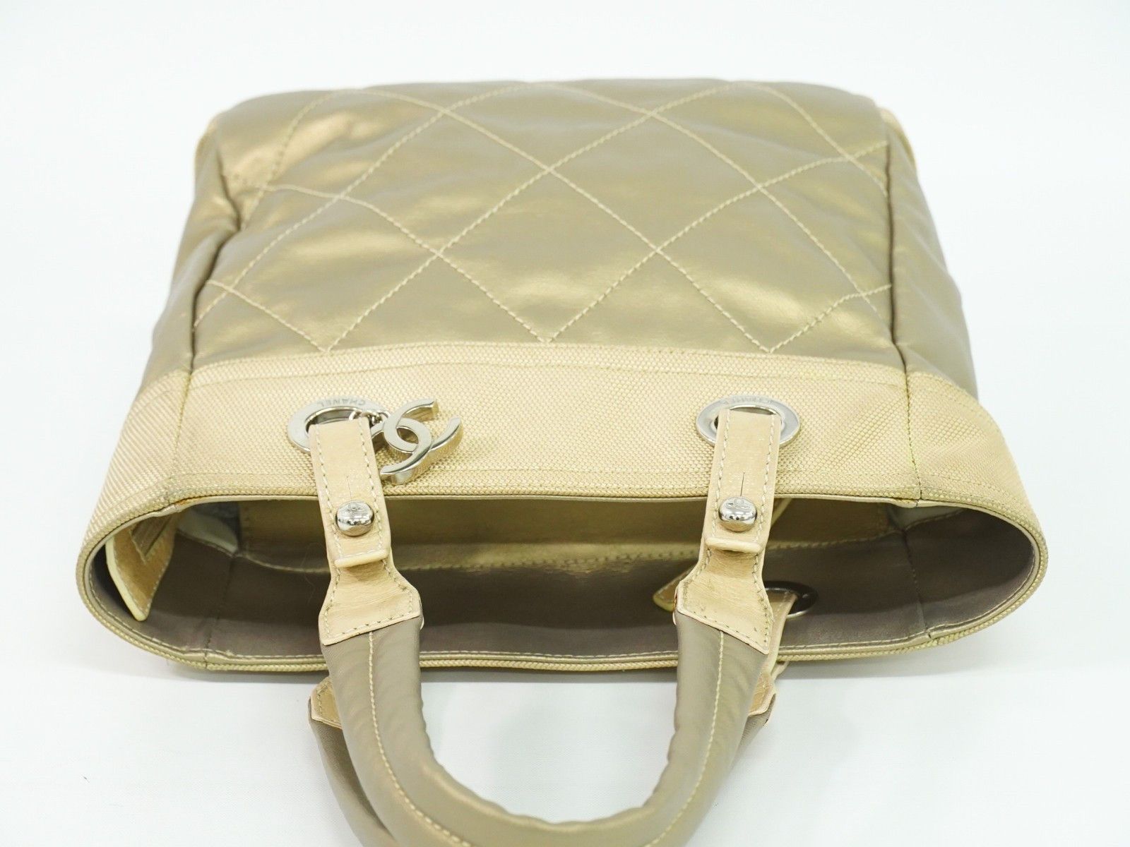 Chanel Chanel Biarritz Tote Quilted Coated Canvas Size ONE SIZE - 21 Thumbnail