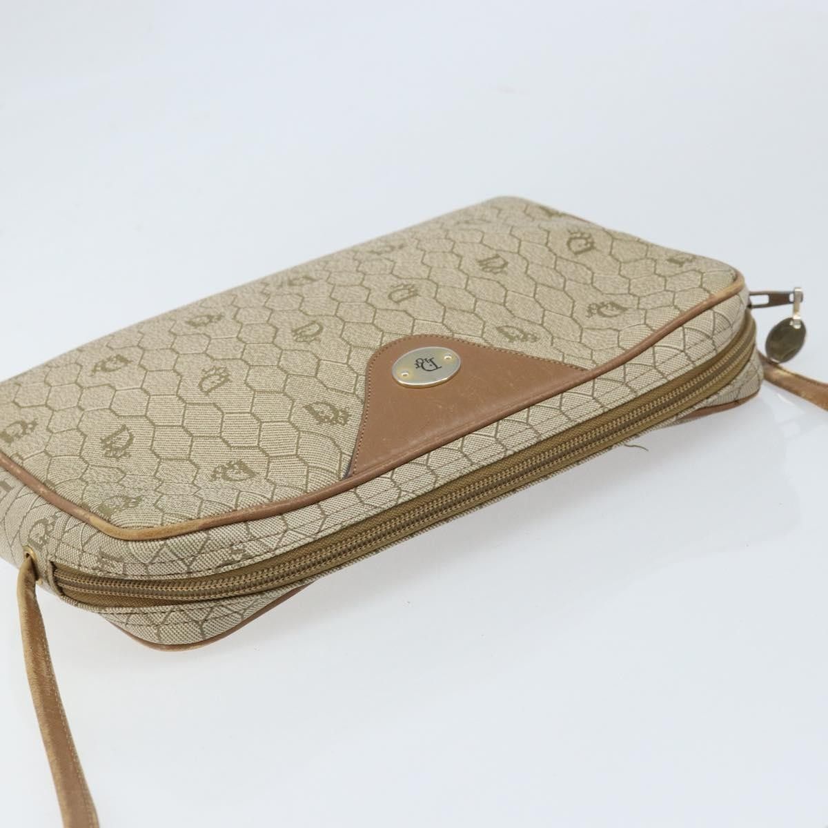 Dior Christian Dior Vintage Honeycomb Canvas and Leather Size ONE SIZE - 14 Thumbnail