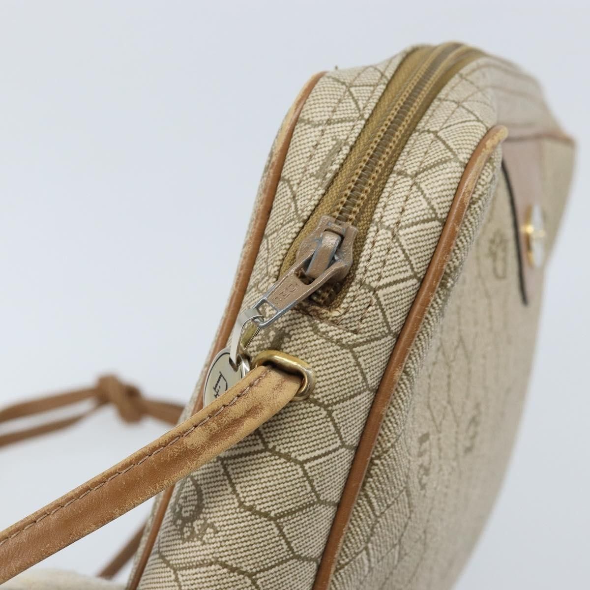 Dior Christian Dior Vintage Honeycomb Canvas and Leather Size ONE SIZE - 12 Thumbnail