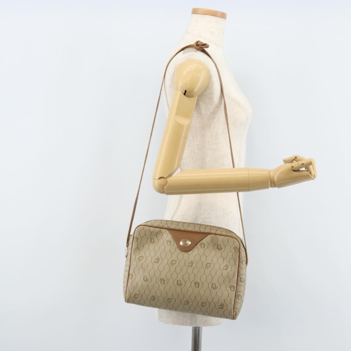 Dior Christian Dior Vintage Honeycomb Canvas and Leather Size ONE SIZE - 13 Thumbnail