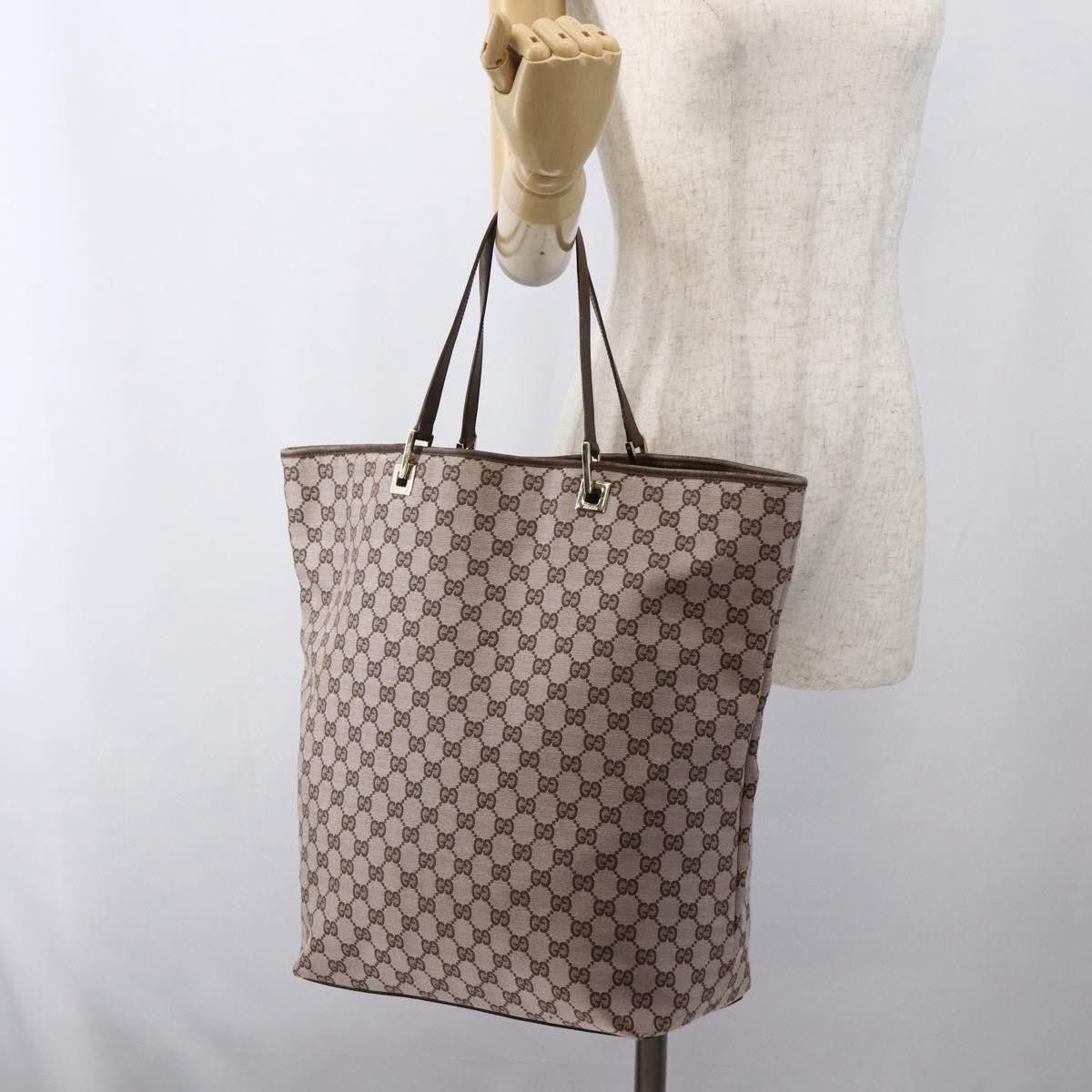 Gucci Gucci Vintage Bucket Shopping Tote GG Canvas Size ONE SIZE - 14 Thumbnail