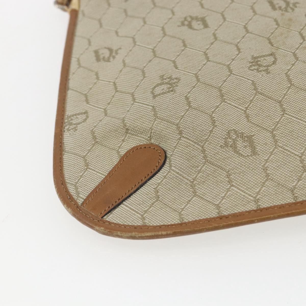 Dior Christian Dior Vintage Honeycomb Canvas and Leather Size ONE SIZE - 11 Thumbnail