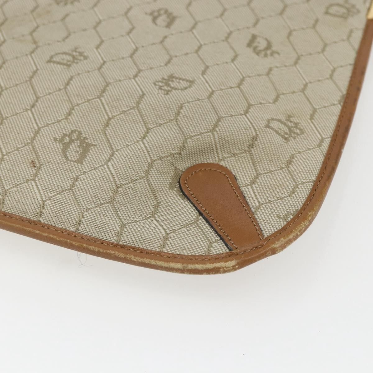 Dior Christian Dior Vintage Honeycomb Canvas and Leather Size ONE SIZE - 10 Thumbnail