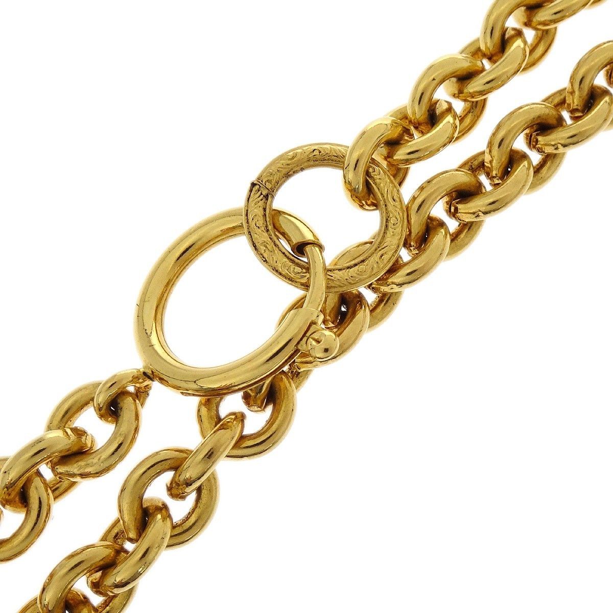 Chanel Chanel Vintage CC Pendent Necklace Plated Metal Size ONE SIZE - 3 Thumbnail