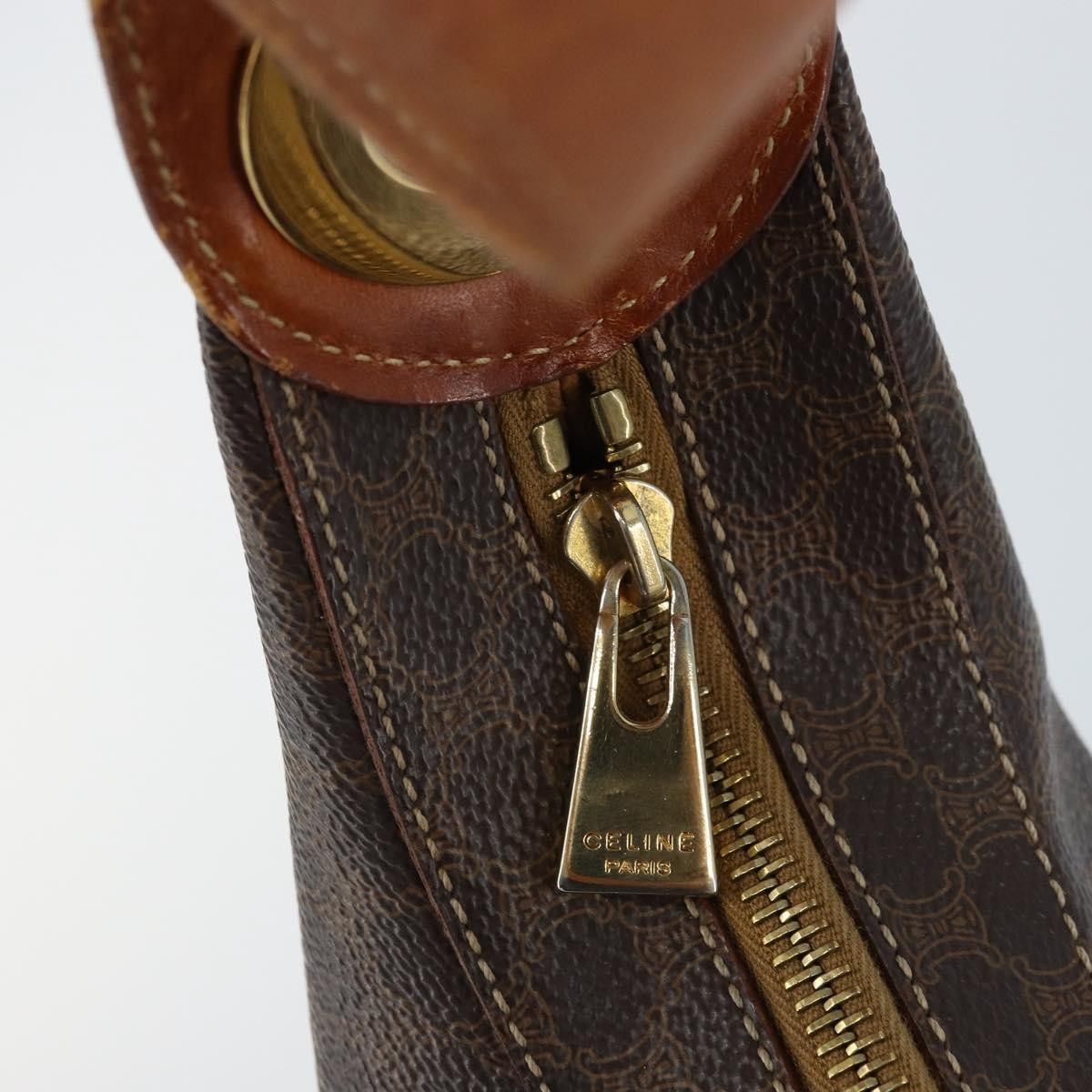 Celine Celine Vintage Macadam Canvas and Leather Size ONE SIZE - 19 Thumbnail