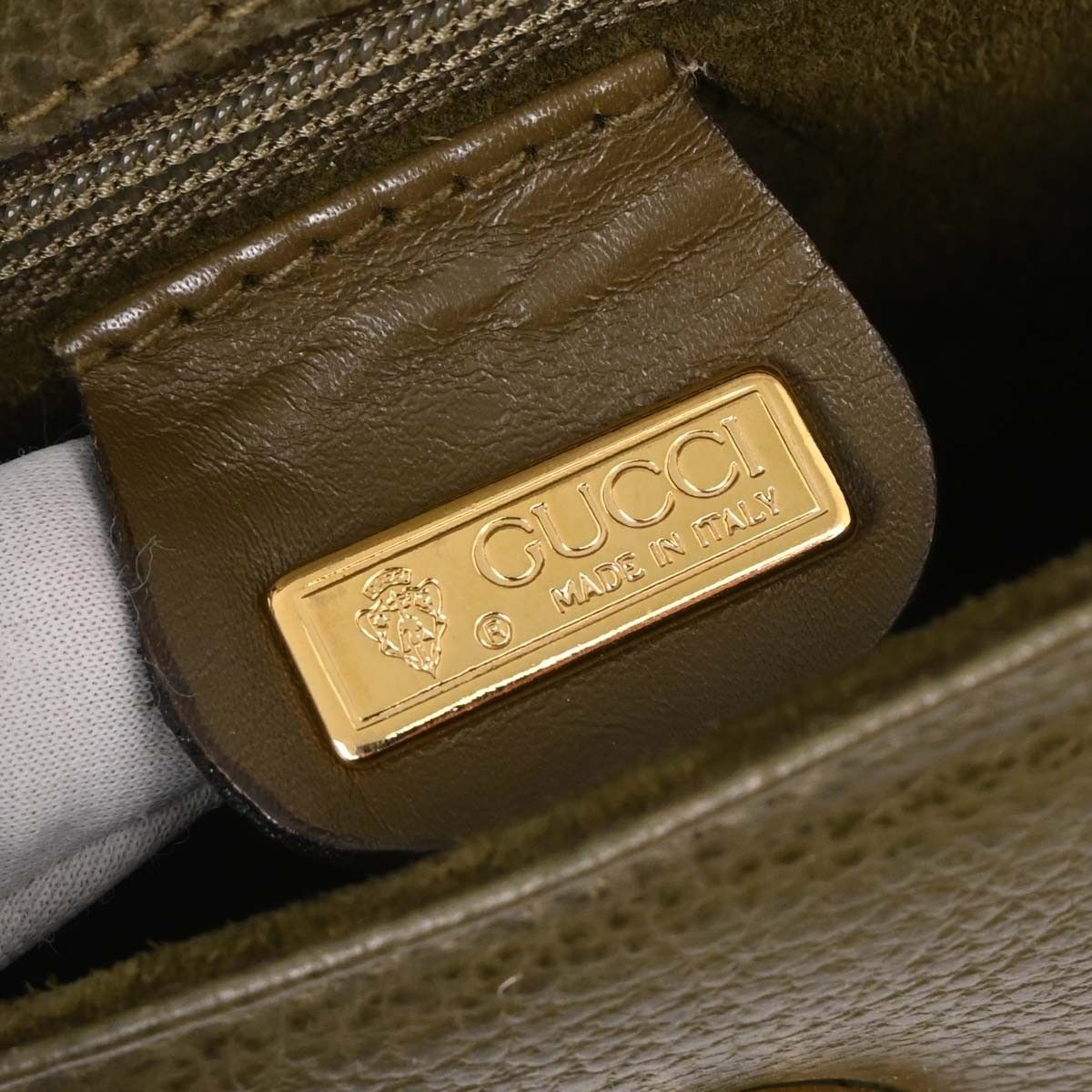 Gucci Gucci Vintage Handbag Leather Size ONE SIZE - 5 Thumbnail