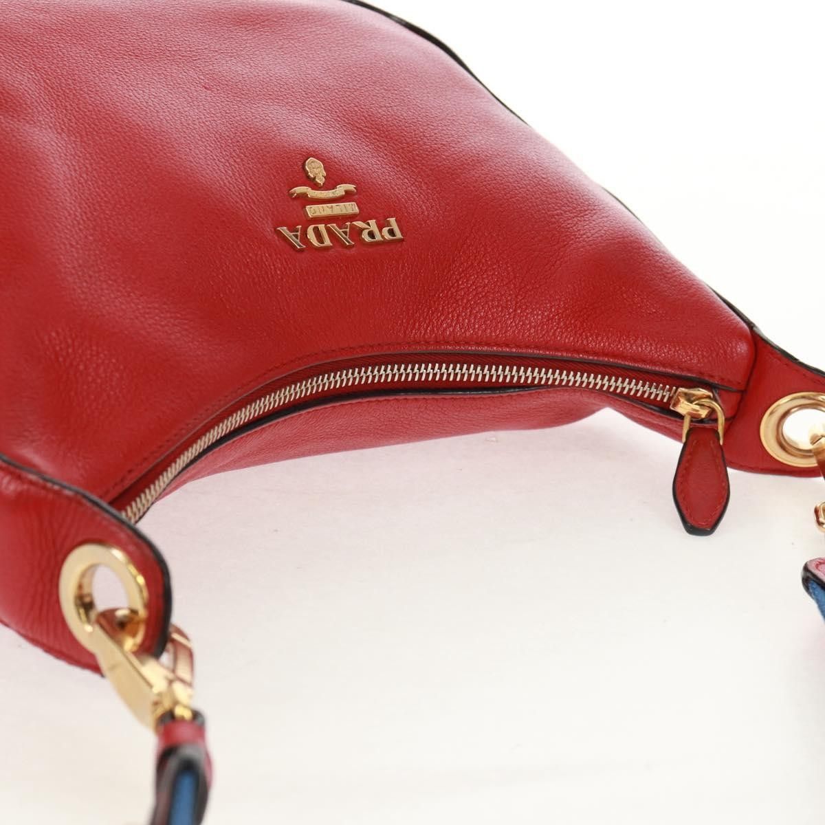 Prada Prada Striped Strap Zip Hobo Vitello Daino Size ONE SIZE - 20 Thumbnail