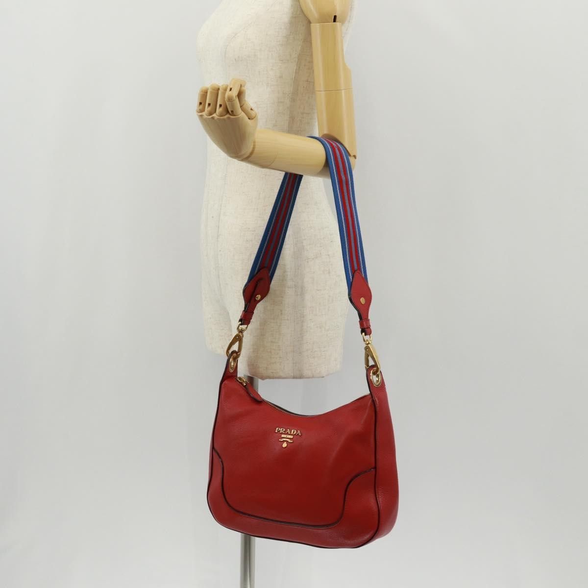 Prada Prada Striped Strap Zip Hobo Vitello Daino Size ONE SIZE - 15 Thumbnail