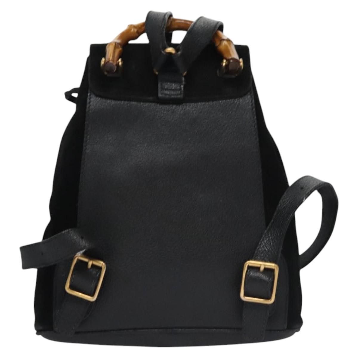 Gucci Gucci Gucci bamboo backpack daim Size ONE SIZE - 2 Thumbnail