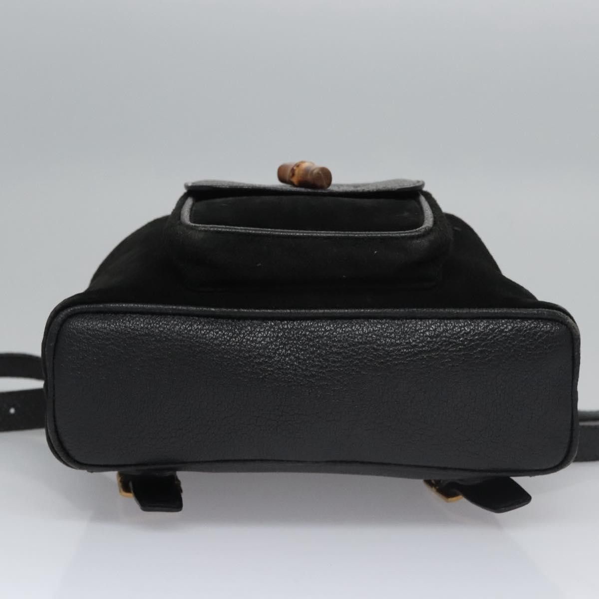 Gucci Gucci Gucci bamboo backpack daim Size ONE SIZE - 14 Thumbnail