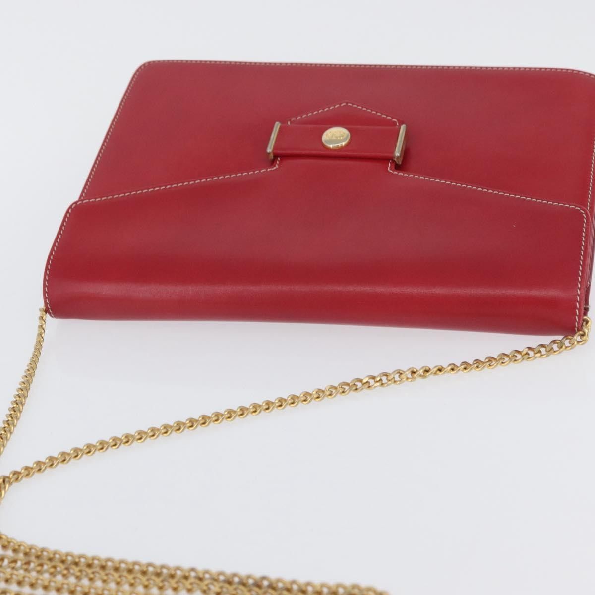 Dior Christian Dior Vintage CD Chain Flap Shoulder Bag Leather Size ONE SIZE - 18 Thumbnail