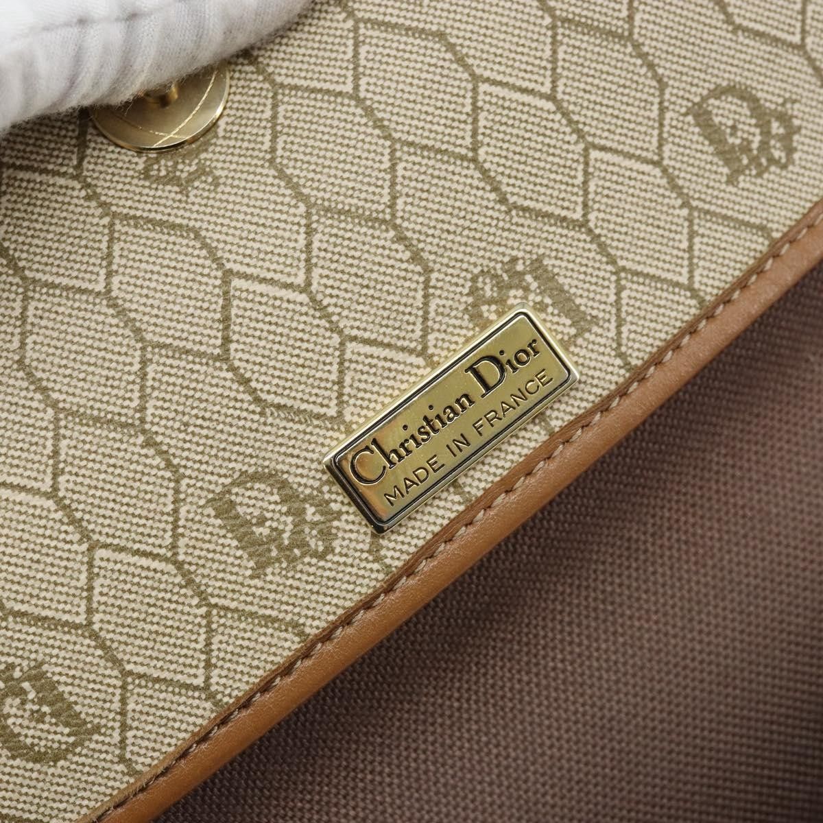 Dior Christian Dior Vintage Honeycomb Canvas and Leather Size ONE SIZE - 6 Thumbnail