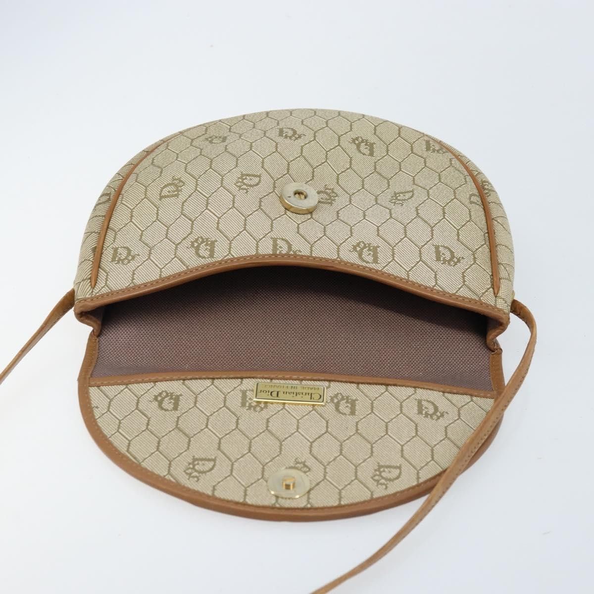 Dior Christian Dior Vintage Honeycomb Canvas and Leather Size ONE SIZE - 17 Thumbnail