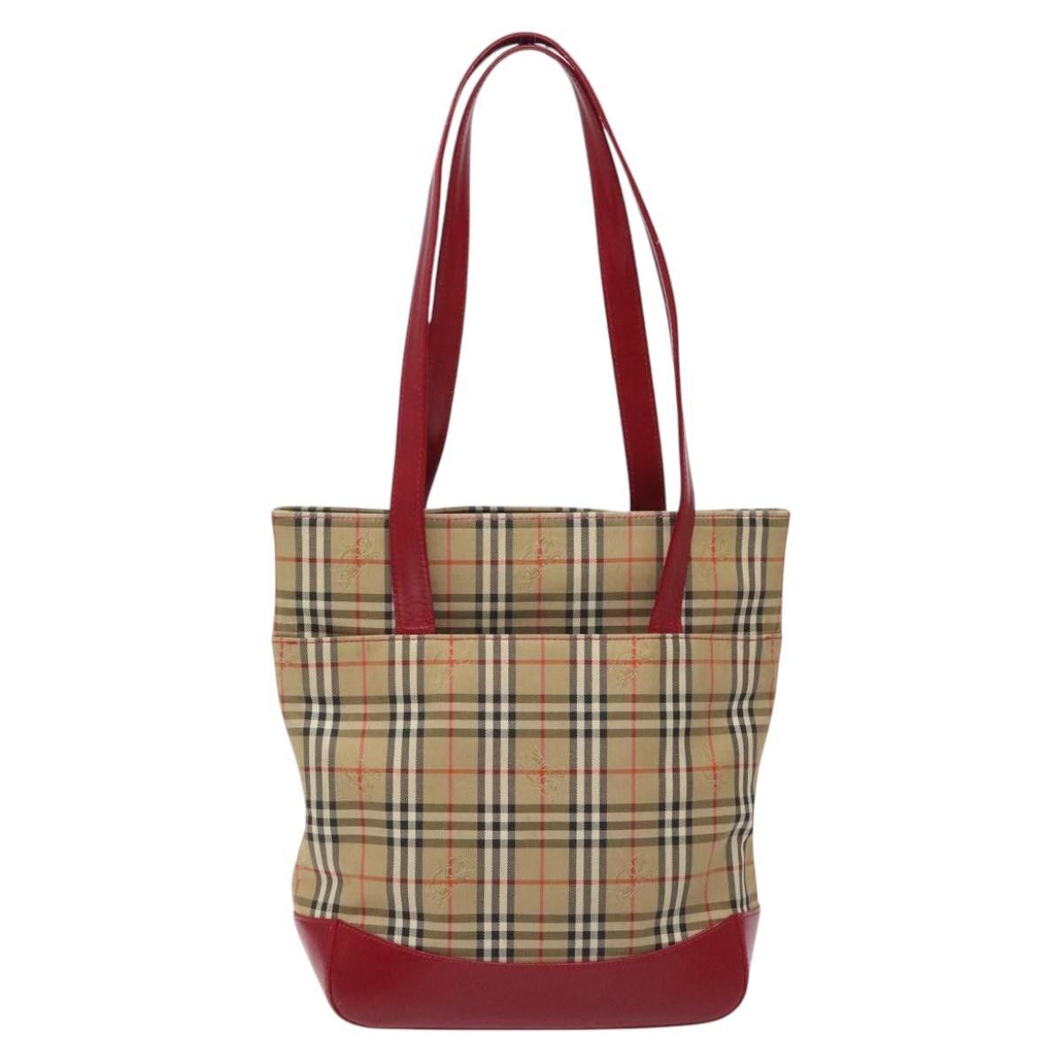 Burberry Burberry Nova Check Tote Canvas and Leather Size ONE SIZE - 2 Thumbnail