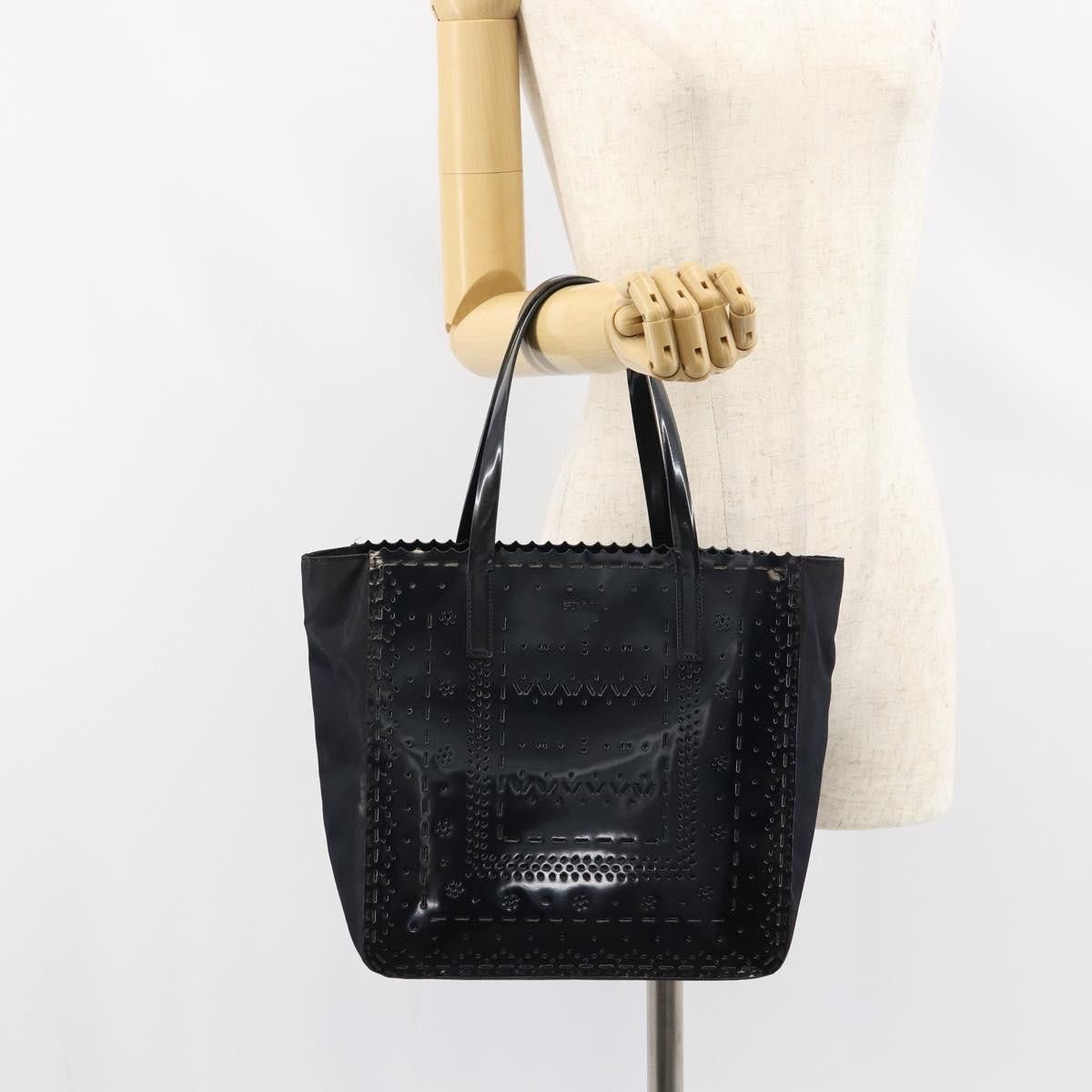 Prada Prada Vintage Tote Tessuto with Leather Size ONE SIZE - 14 Thumbnail