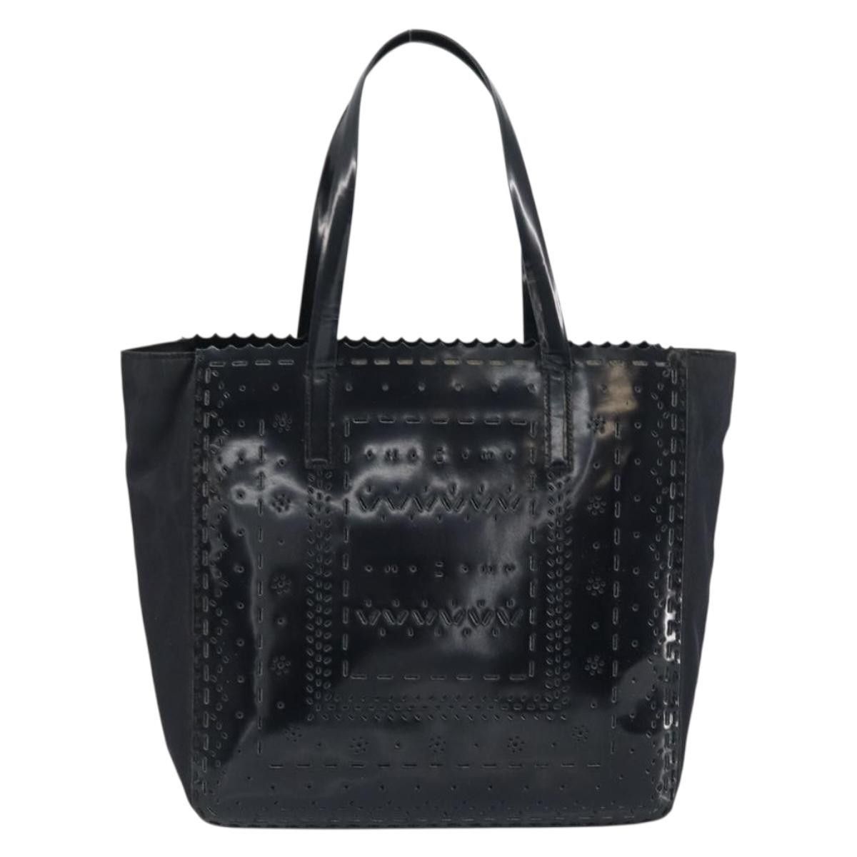 Prada Prada Vintage Tote Tessuto with Leather Size ONE SIZE - 2 Thumbnail