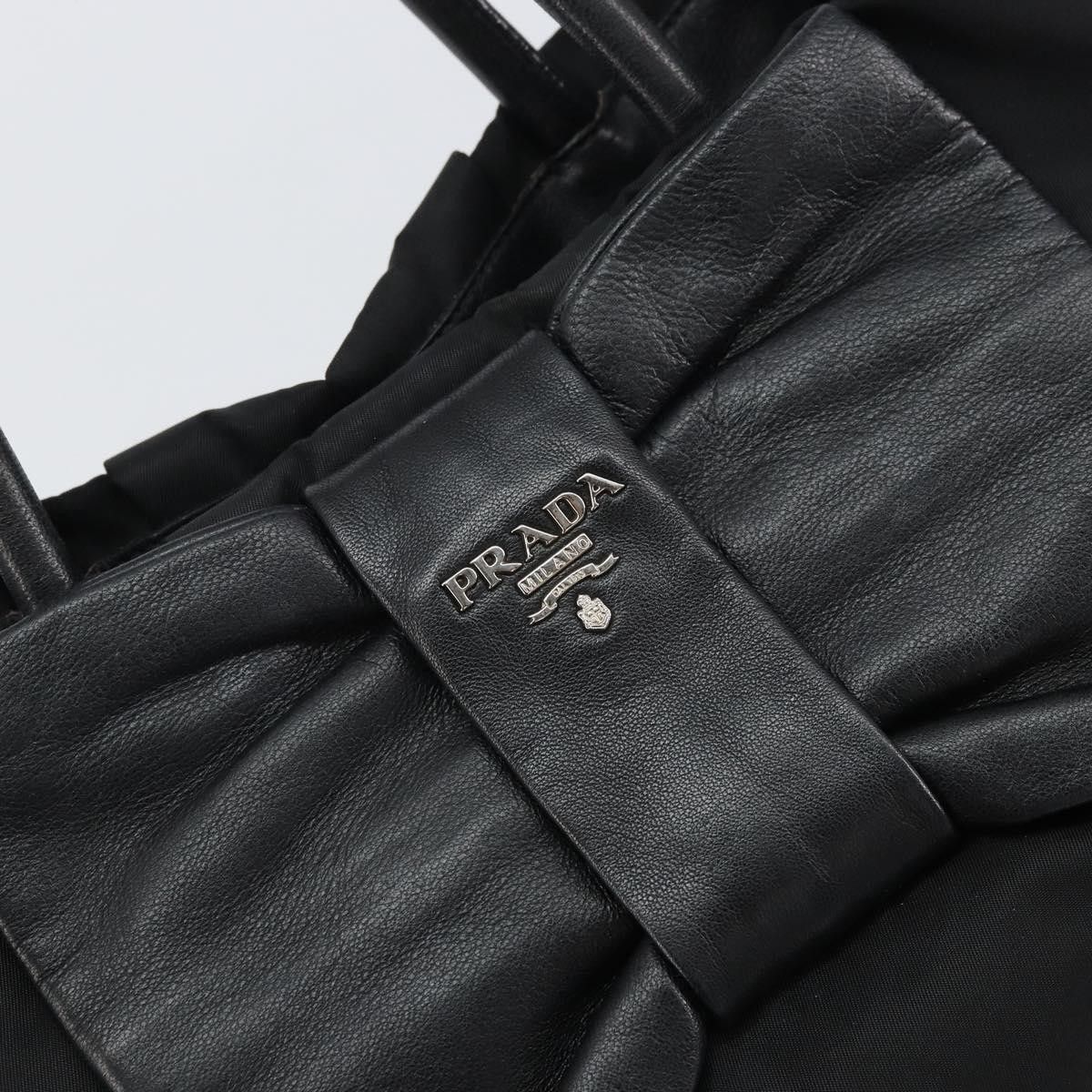 Prada Prada Bow Tote Tessuto with Leather Size ONE SIZE - 18 Thumbnail
