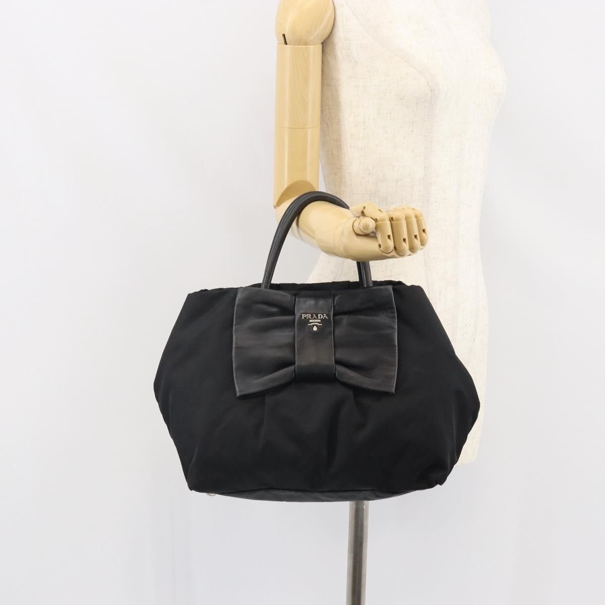 Prada Prada Bow Tote Tessuto with Leather Size ONE SIZE - 13 Thumbnail