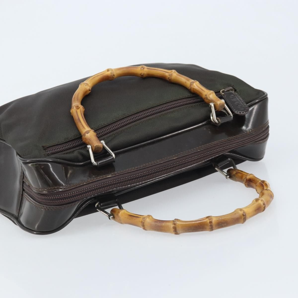 Gucci Gucci Vintage Bamboo Handle Bag Nylon Size ONE SIZE - 8 Thumbnail