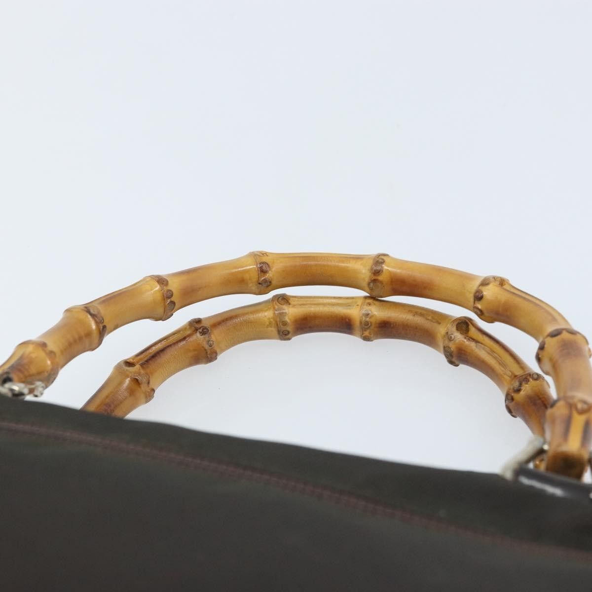 Gucci Gucci Vintage Bamboo Handle Bag Nylon Size ONE SIZE - 18 Thumbnail