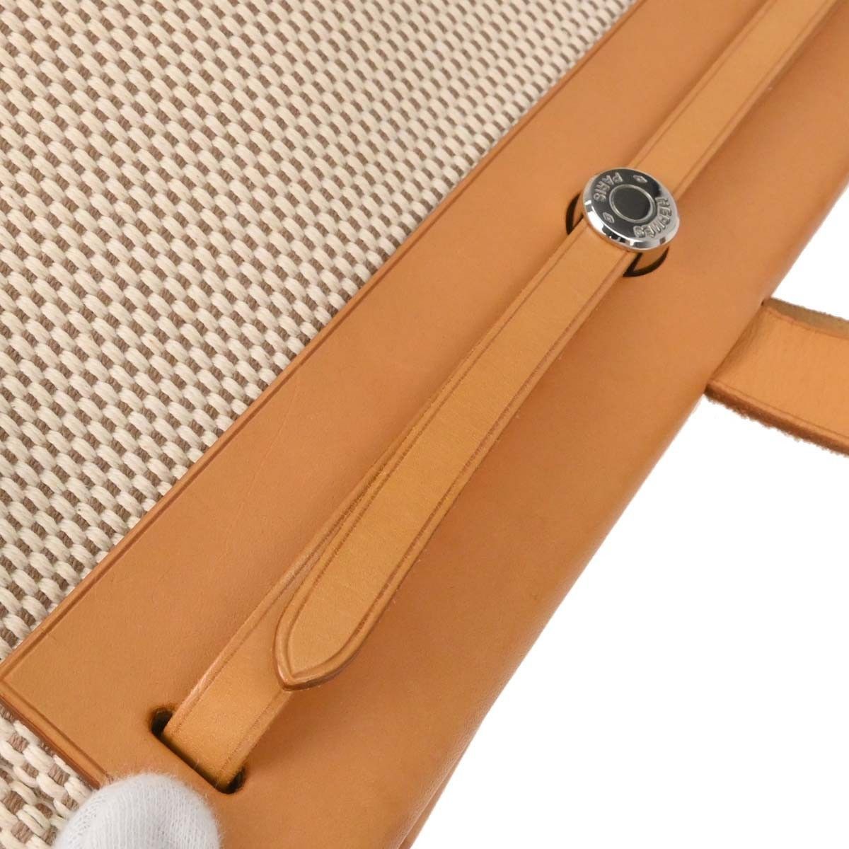 Hermes Hermes Herbag Cabas Toile and Leather Size ONE SIZE - 16 Thumbnail