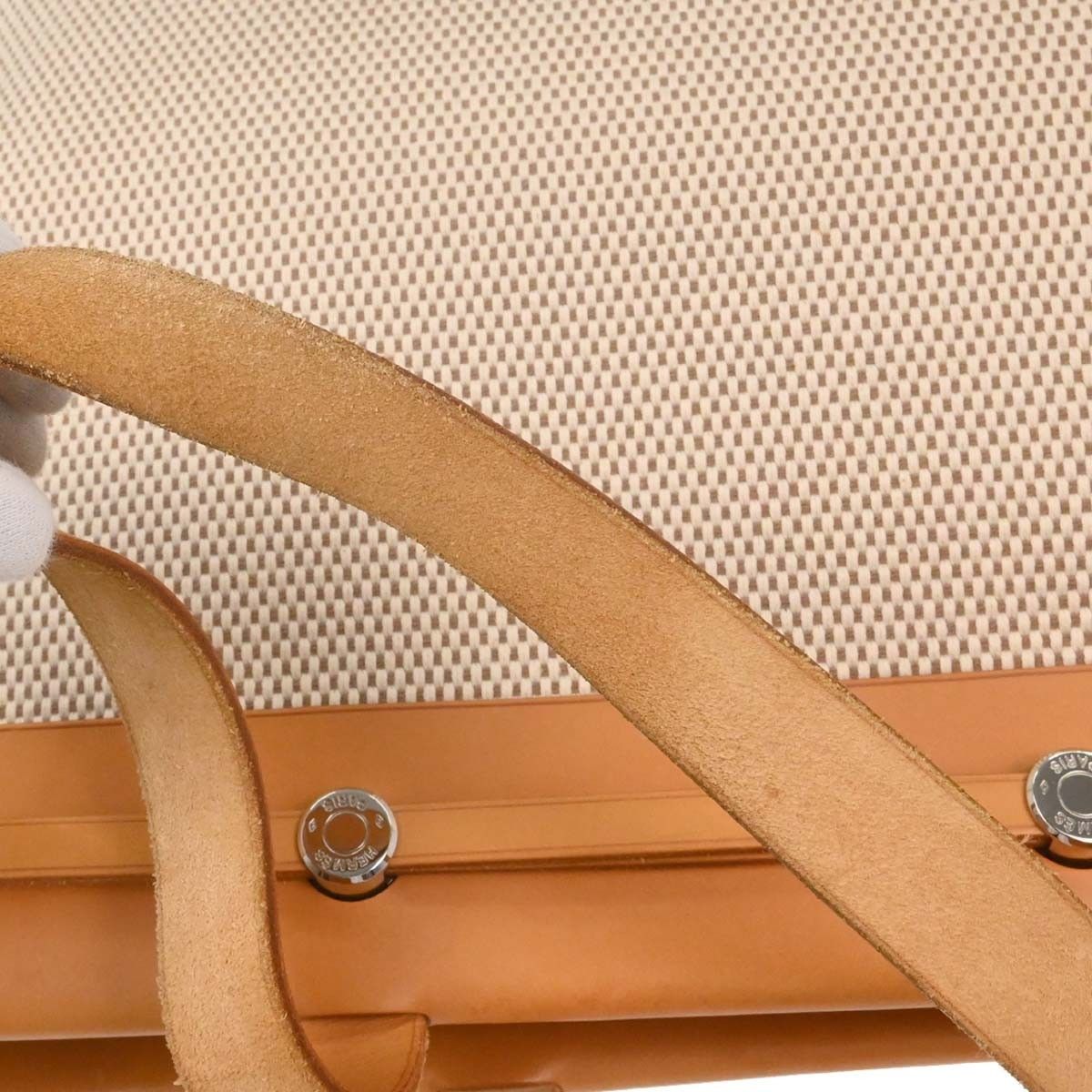 Hermes Hermes Herbag Cabas Toile and Leather Size ONE SIZE - 18 Thumbnail