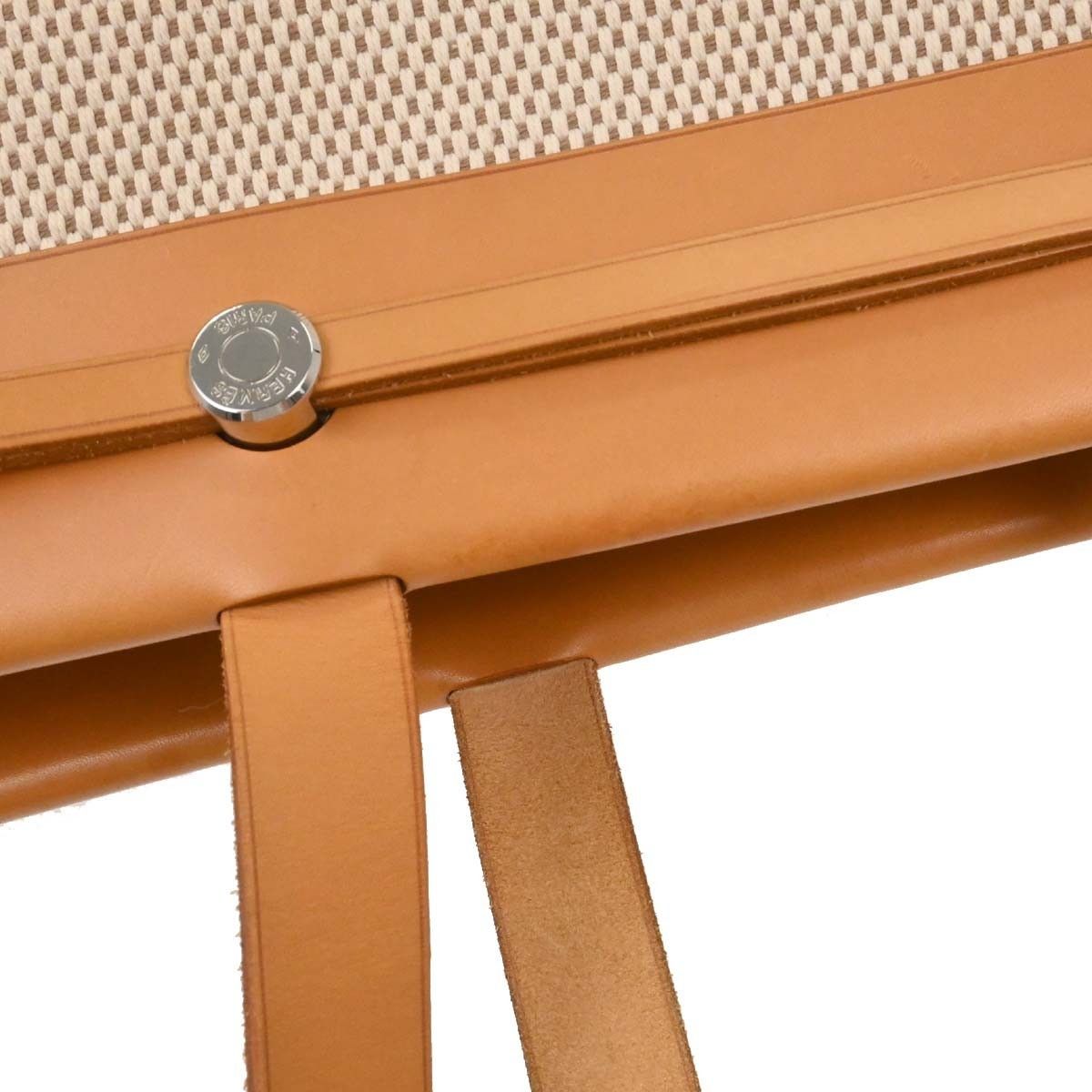 Hermes Hermes Herbag Cabas Toile and Leather Size ONE SIZE - 19 Thumbnail