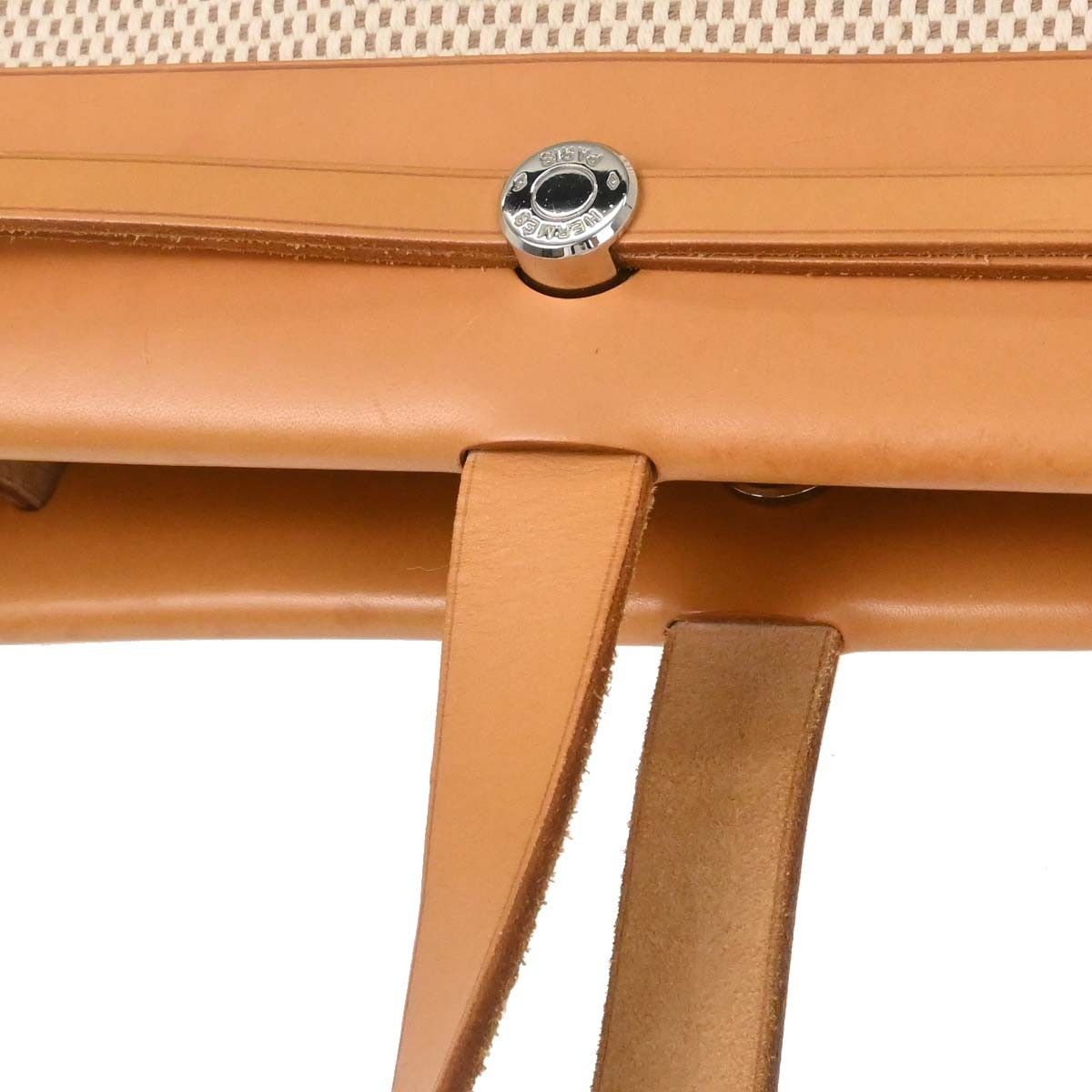 Hermes Hermes Herbag Cabas Toile and Leather Size ONE SIZE - 13 Thumbnail