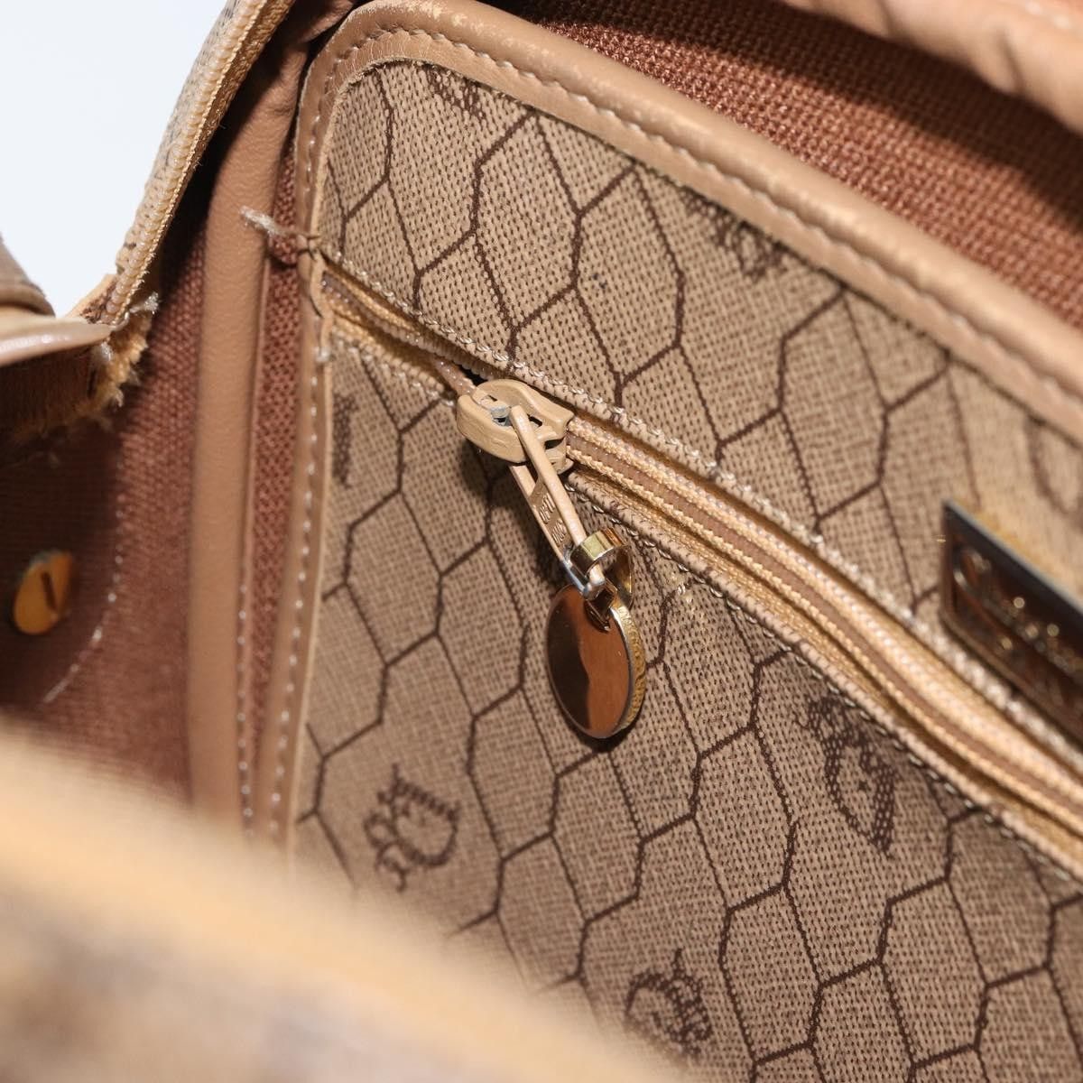 Dior Christian Dior Vintage Honeycomb Canvas and Leather Size ONE SIZE - 21 Thumbnail