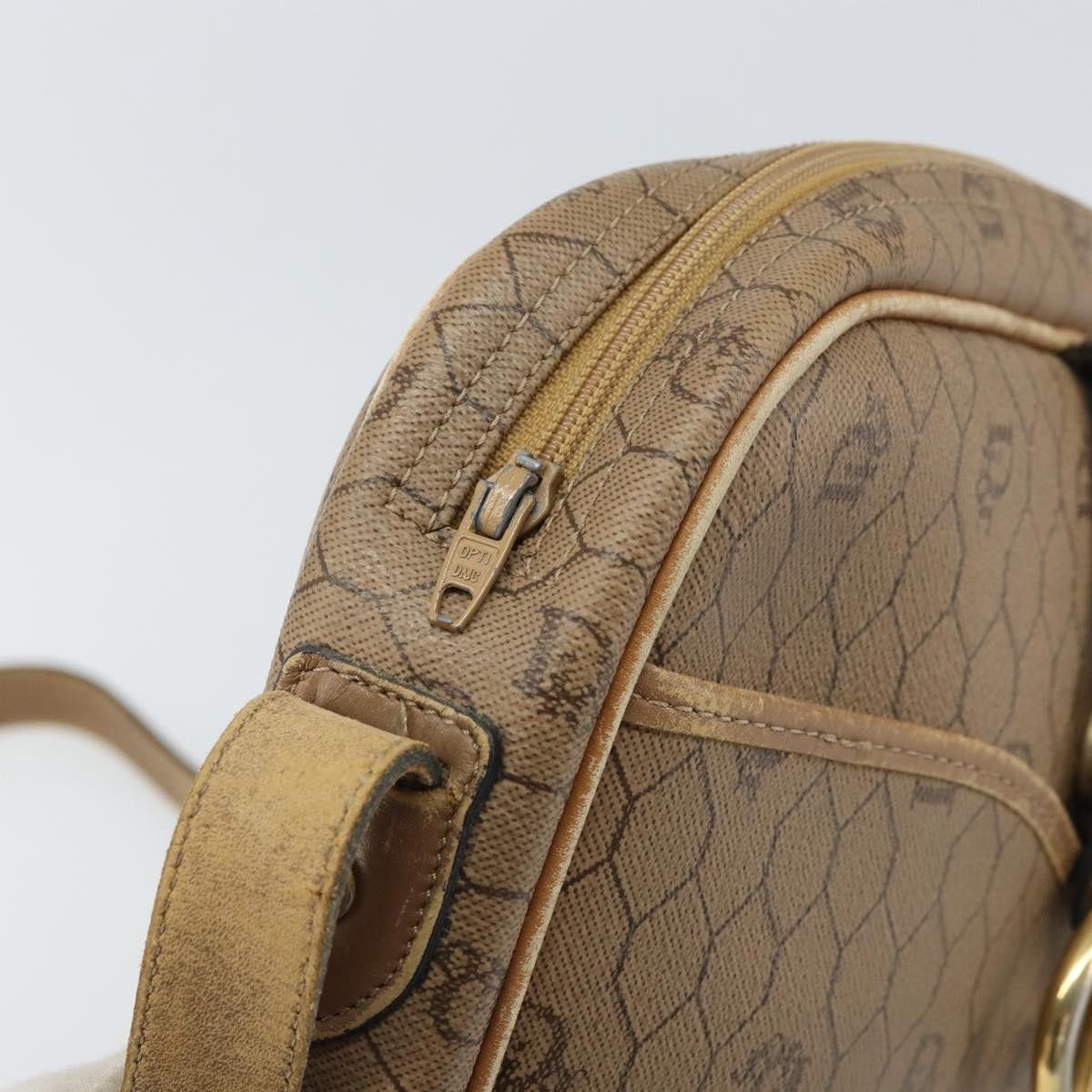 Dior Christian Dior Vintage Honeycomb Canvas and Leather Size ONE SIZE - 17 Thumbnail