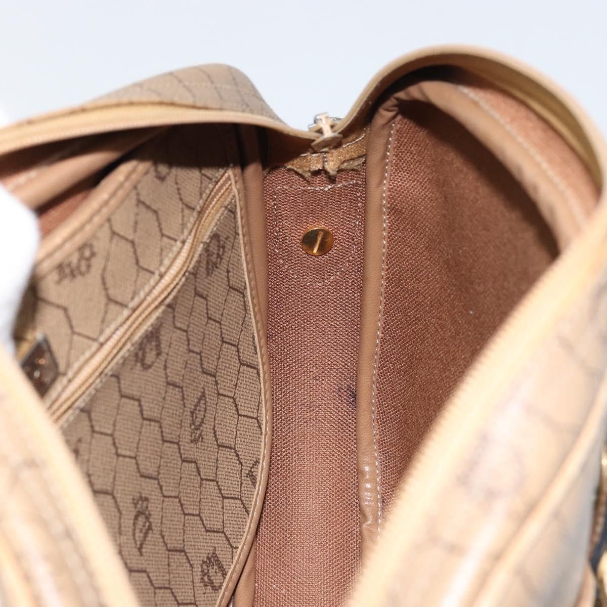 Dior Christian Dior Vintage Honeycomb Canvas and Leather Size ONE SIZE - 19 Thumbnail