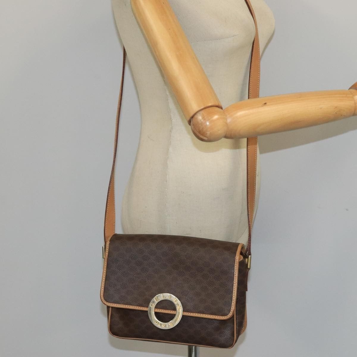 Celine Celine Vintage Macadam Circle Logo Canvas and Leather Size ONE SIZE - 13 Thumbnail