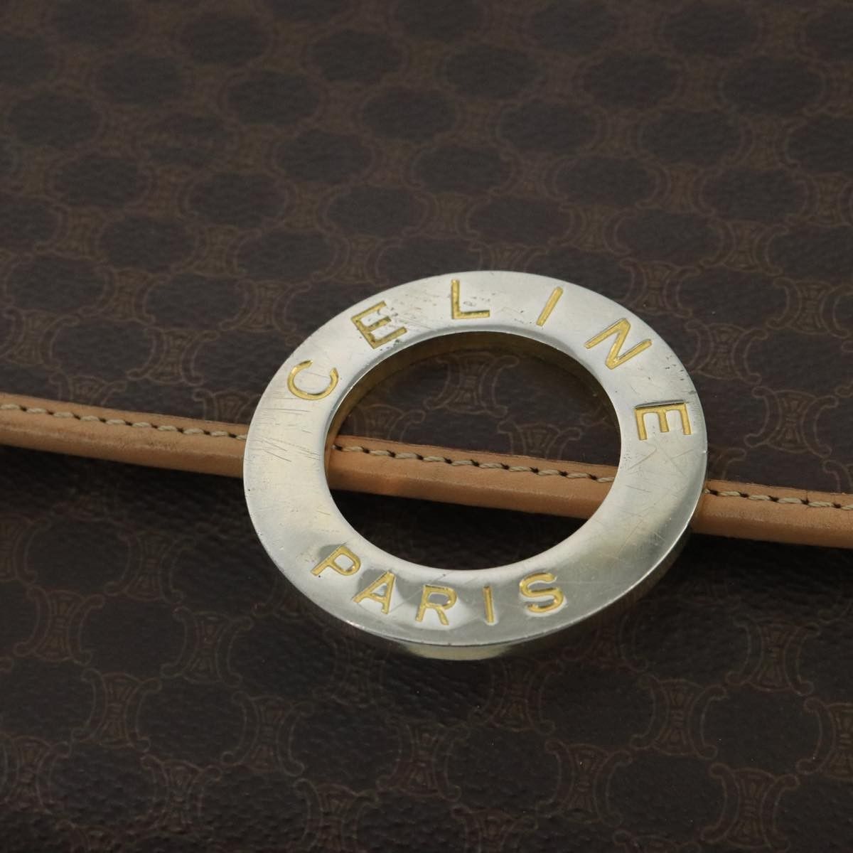 Celine Celine Vintage Macadam Circle Logo Canvas and Leather Size ONE SIZE - 20 Thumbnail