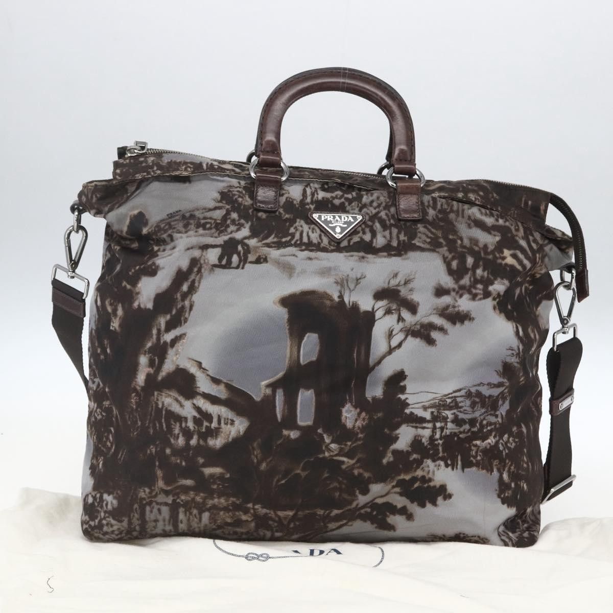 Prada Prada Convertible Tote Printed Tessuto Size ONE SIZE - 14 Thumbnail