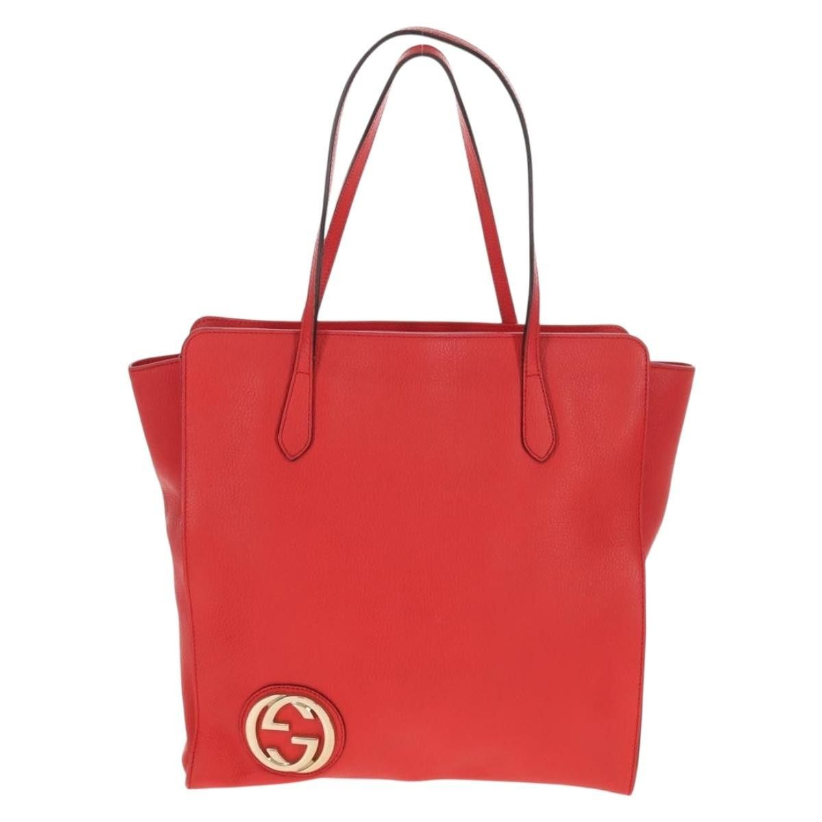Gucci Gucci Grand Prix Interlocking GG Tote Grainy Leather Size ONE SIZE - 17 Thumbnail