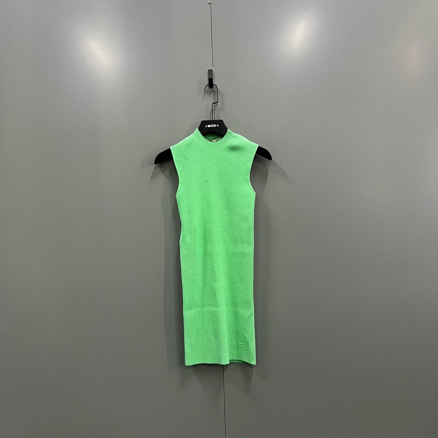 Fendi Fendi Green Ribbed Knit Mini Dress Size IT 36 Size XS / US 0-2 / IT 36-38 - 2 Thumbnail