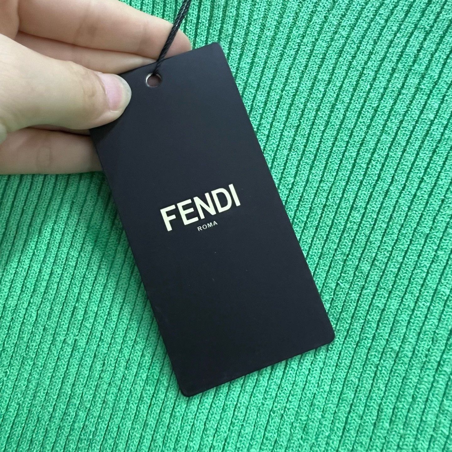 Fendi Fendi Green Ribbed Knit Mini Dress Size IT 36 Size XS / US 0-2 / IT 36-38 - 5 Thumbnail