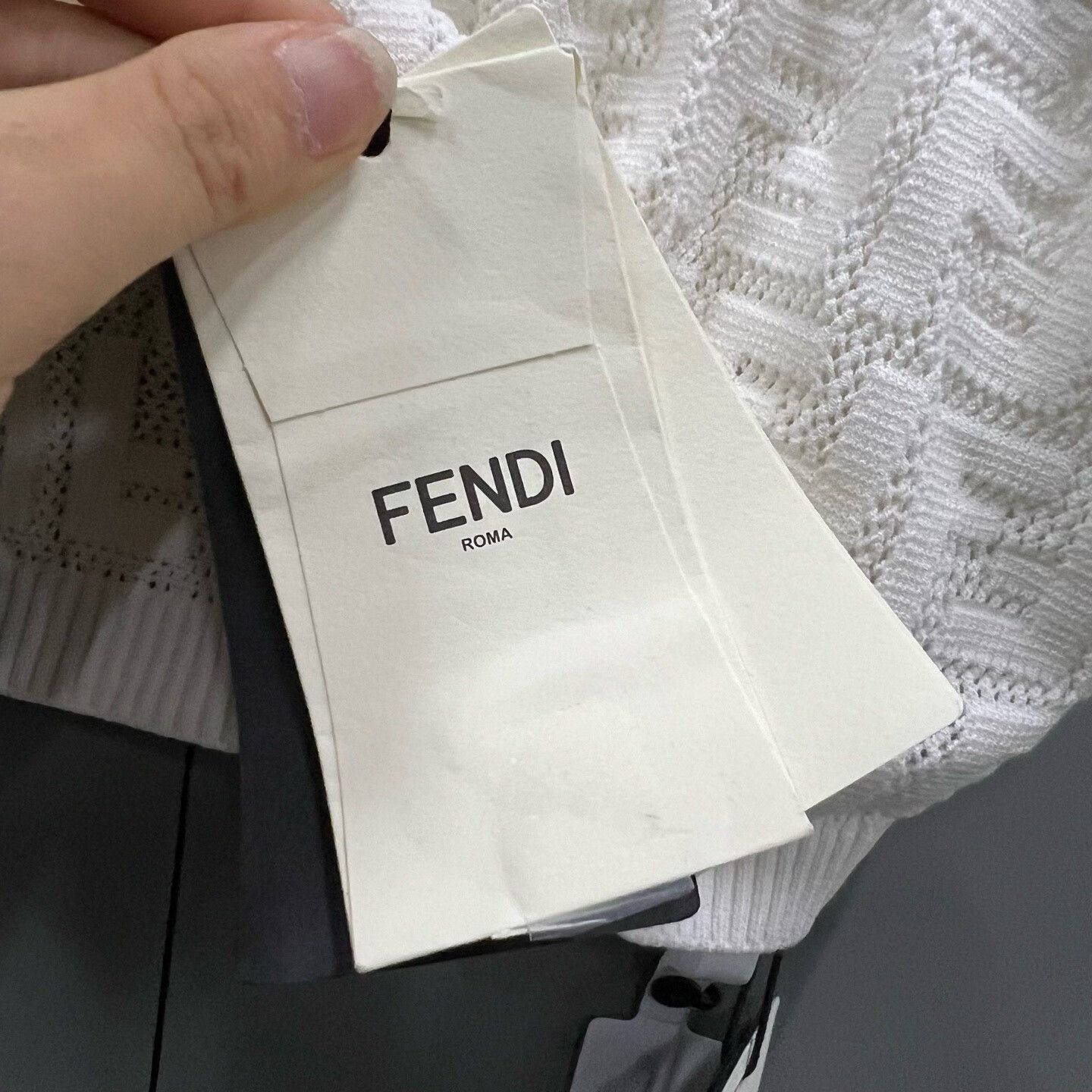 Fendi Fendi FF Logo Knit Tank Top Size IT 42 Size M / US 6-8 / IT 42-44 - 5 Thumbnail