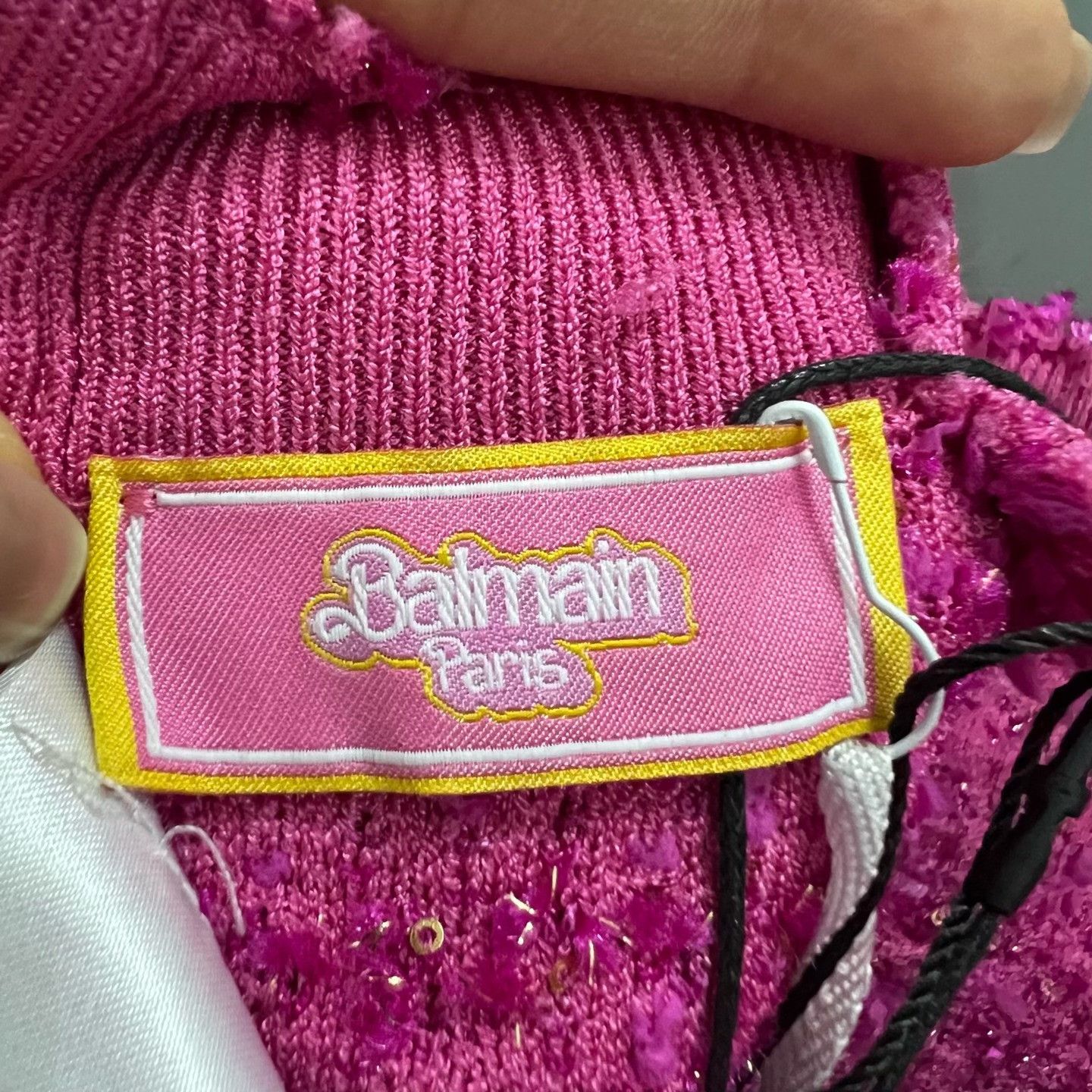 Balmain Balmain x Barbie Tweed Crop Top Size 36 Size XS / US 0-2 / IT 36-38 - 4 Thumbnail