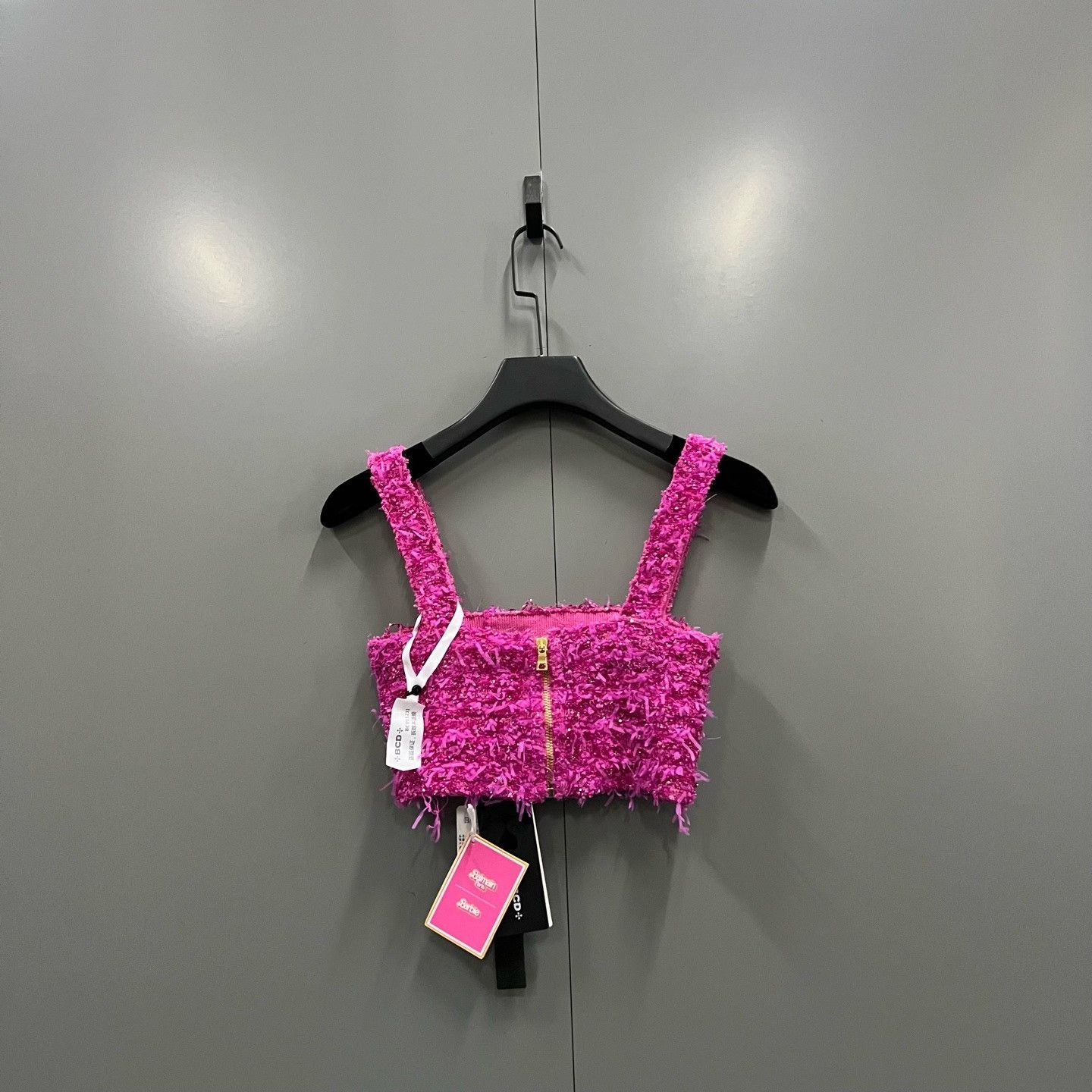 Balmain Balmain x Barbie Tweed Crop Top Size 36 Size XS / US 0-2 / IT 36-38 - 3 Thumbnail