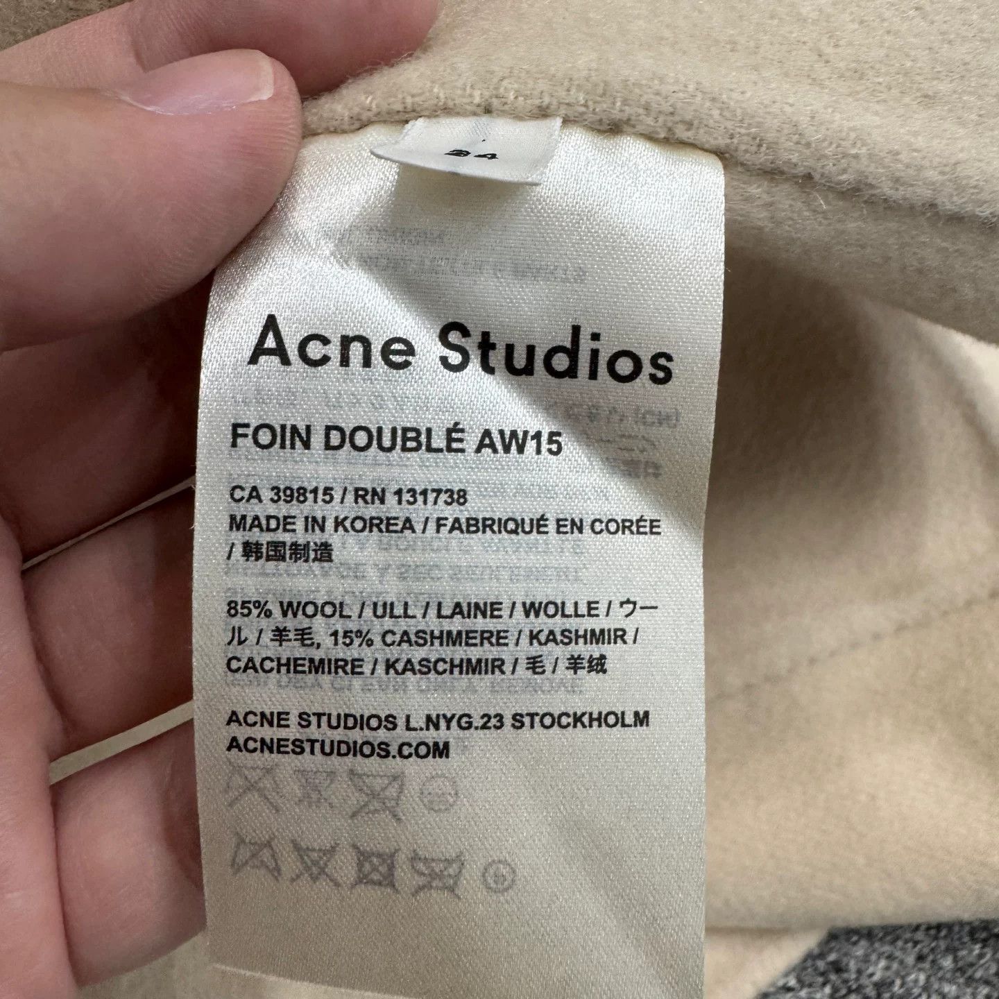 Acne Studios Acne Studios Wool Cashmere Coat Size 34 Size XS / US 0-2 / IT 36-38 - 5 Thumbnail