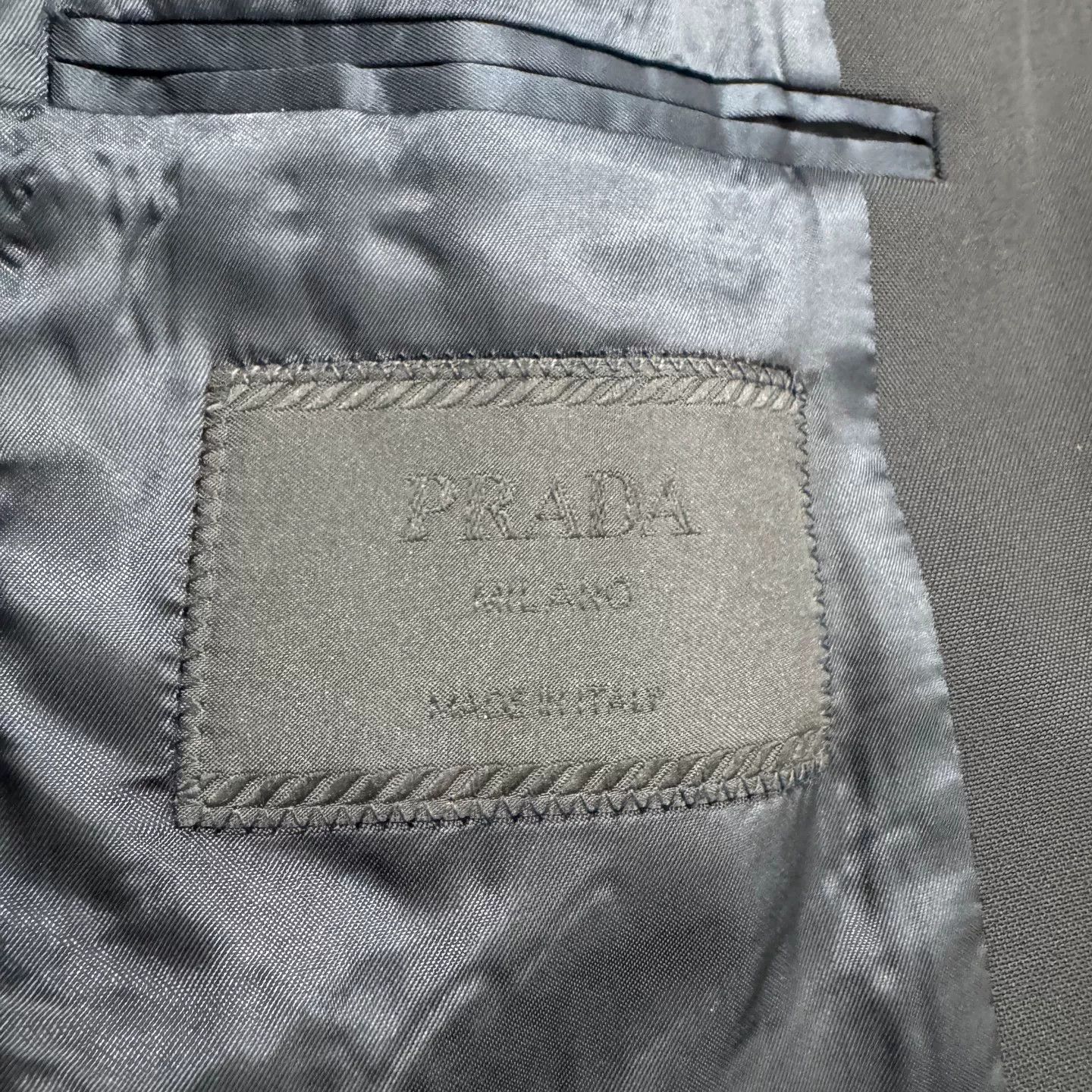 Prada Prada Leather Strap Blazer Size 40R Size 40R - 3 Thumbnail